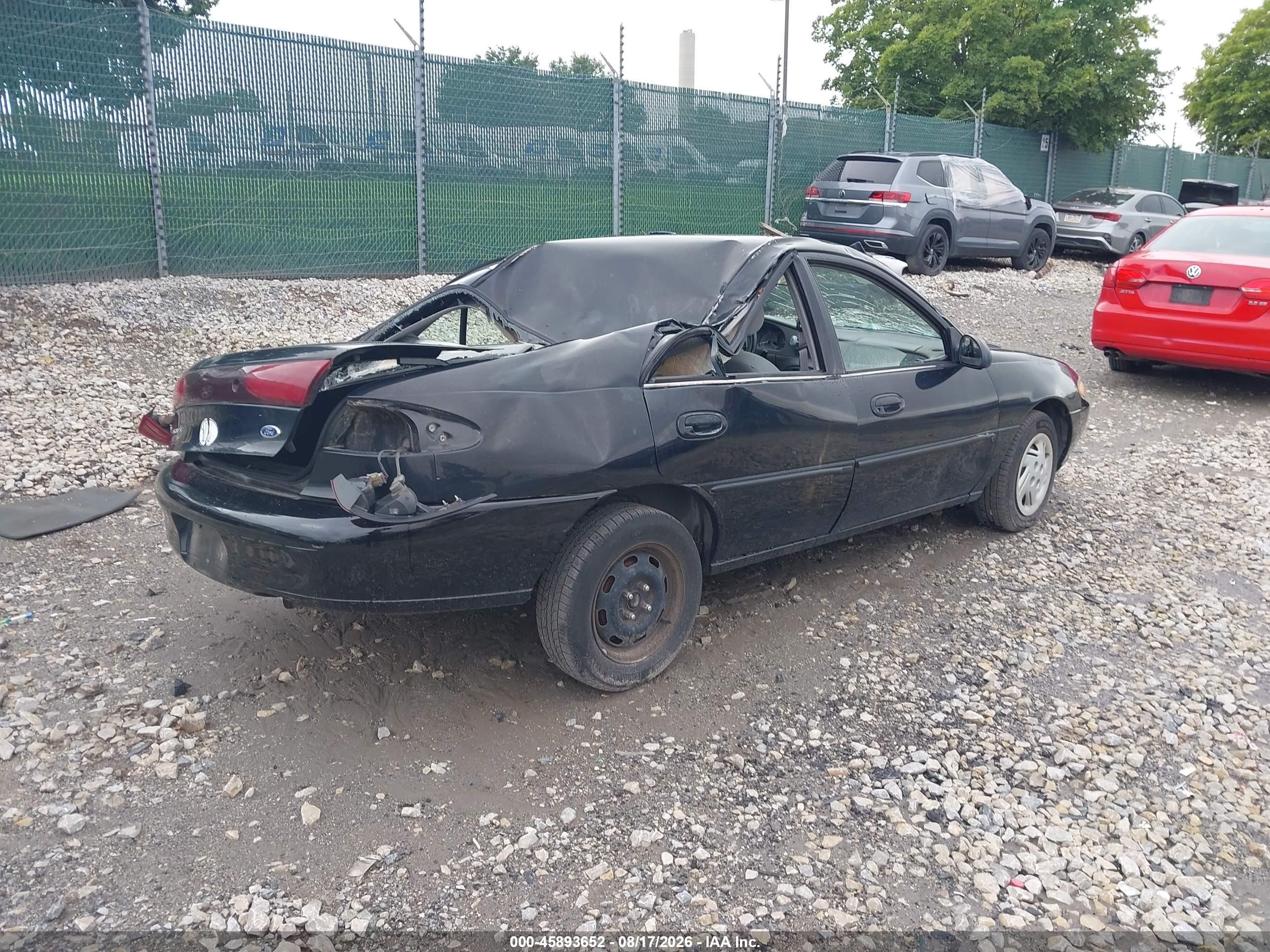 2002 Ford Escort Fleet Premium/fleet Standard Black vin: 3FAFP13P22R121562