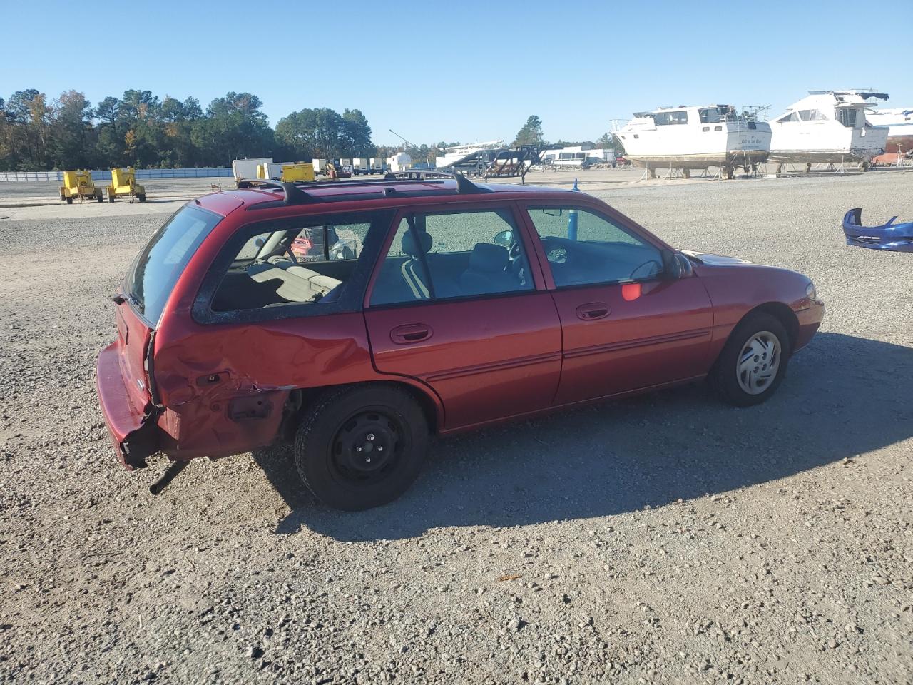1998 Ford Escort Se Burgundy vin: 3FAFP15P0WR190849