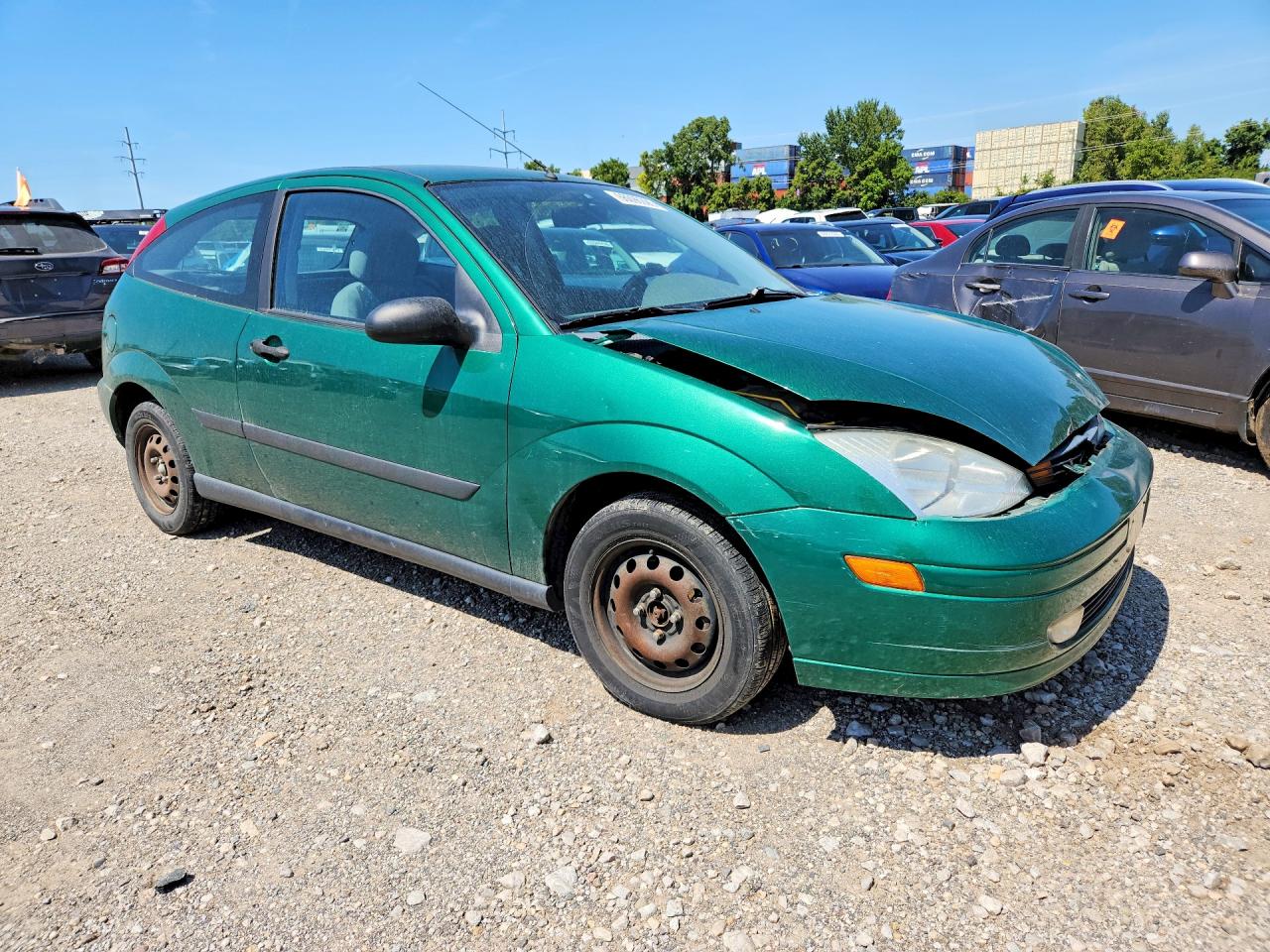 2002 Ford Focus Zx3 Green vin: 3FAFP31302R238536