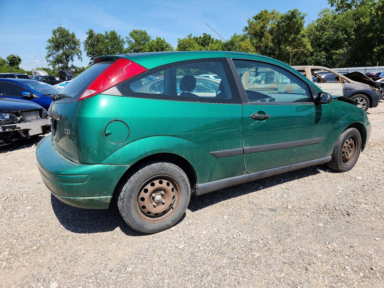 2002 Ford Focus Zx3 Зеленый vin: 3FAFP31302R238536