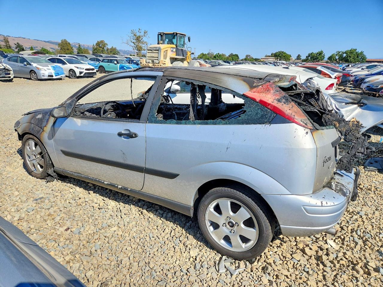 2001 Ford Focus Zx3 Silver vin: 3FAFP31321R191038