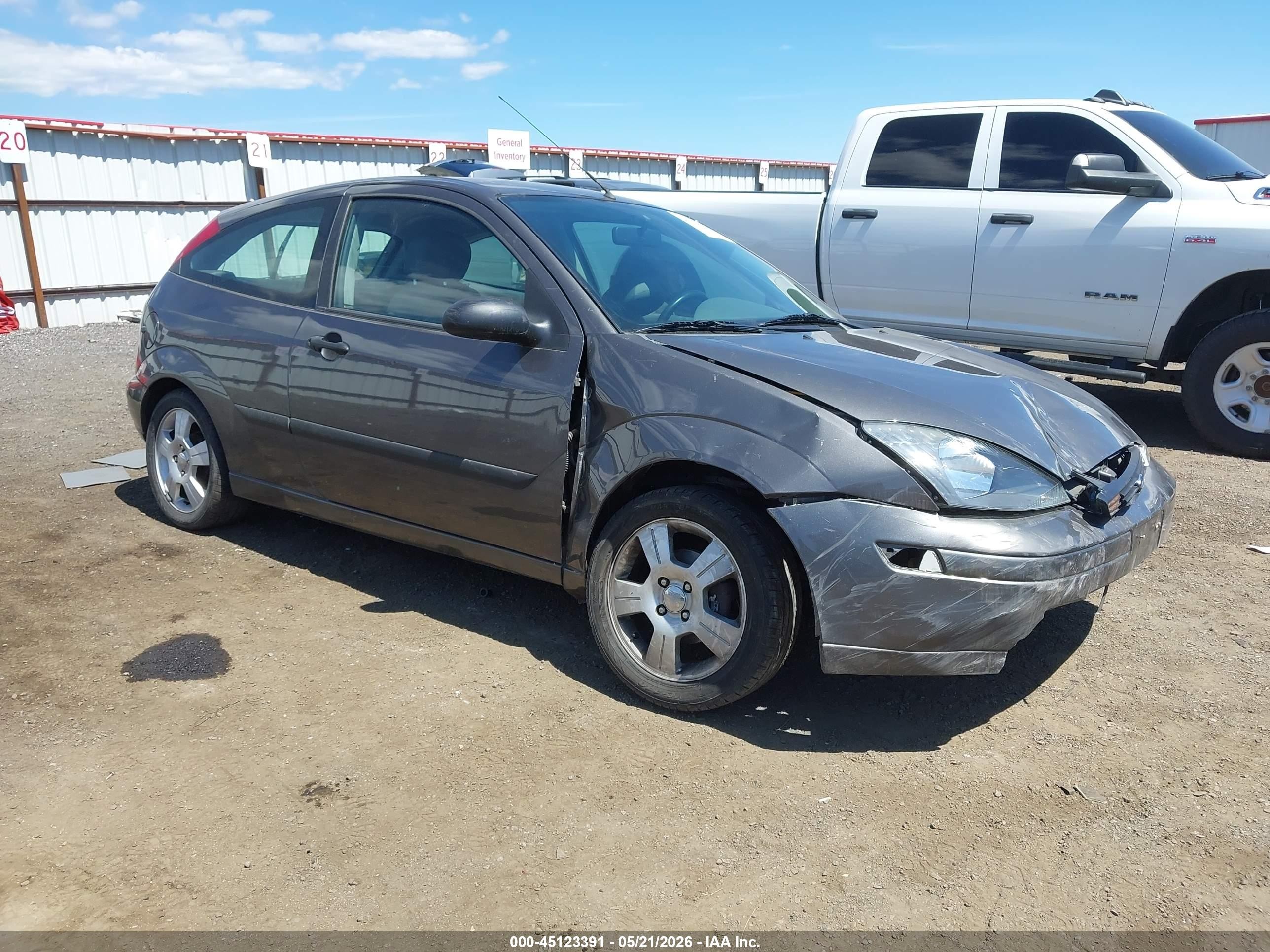 2003 Ford Focus Zx3 Серый vin: 3FAFP31323R120165