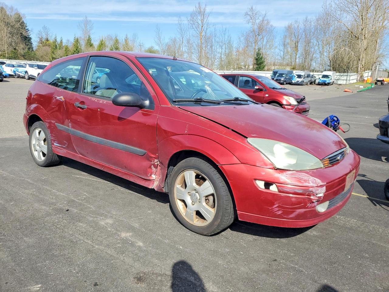 2004 Ford Focus Zx3 Red vin: 3FAFP31324R121043