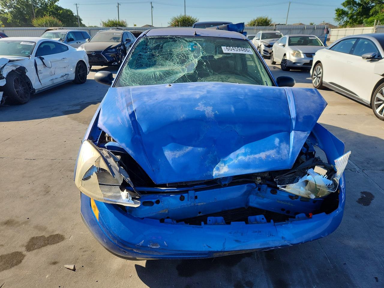 2000 Ford Focus Zx3 Blue vin: 3FAFP3132YR180910