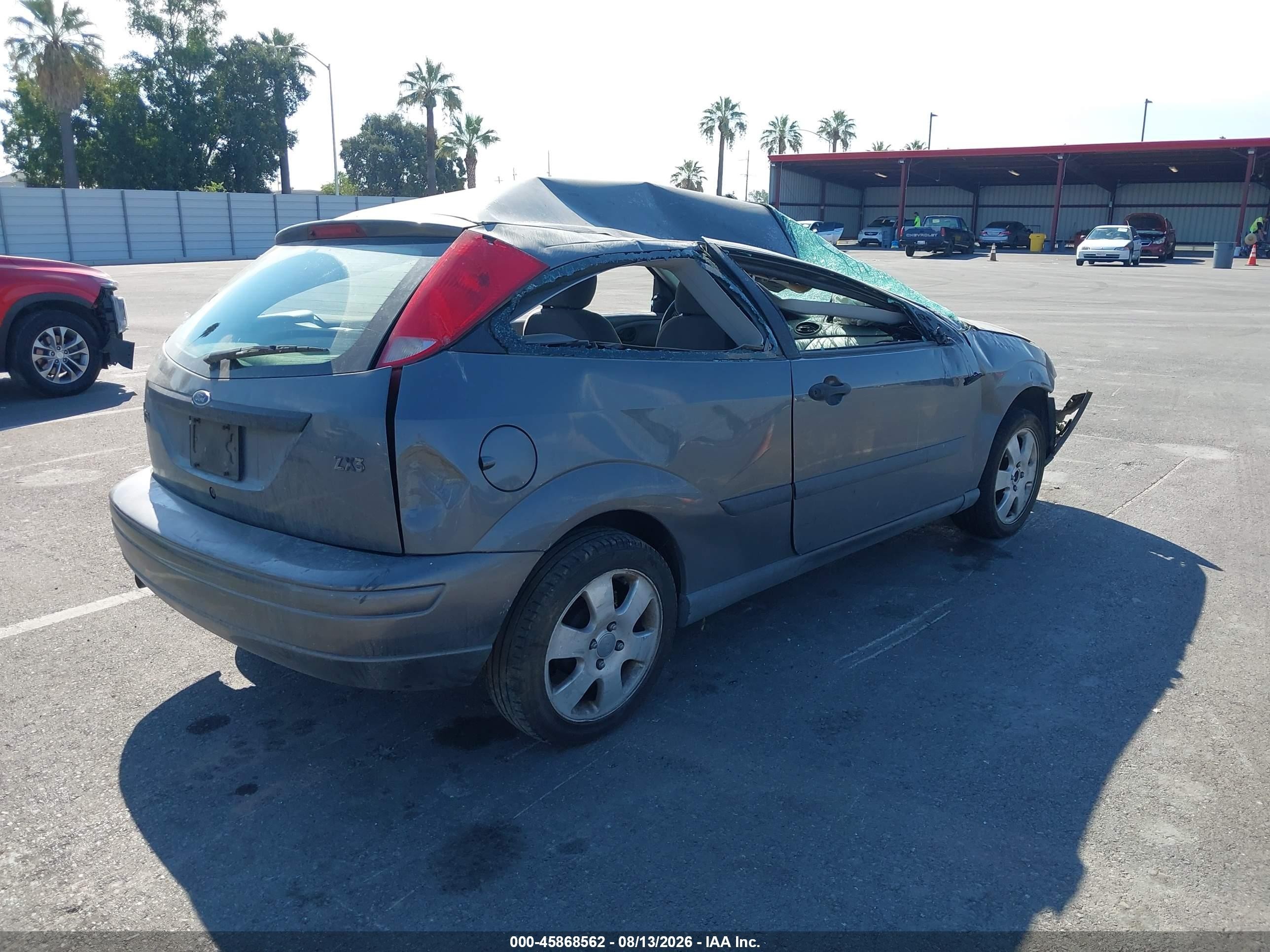 2002 Ford Focus Zx3 Base/zx3 Premium/zx3 Pwr Premium Gray vin: 3FAFP31342R140125