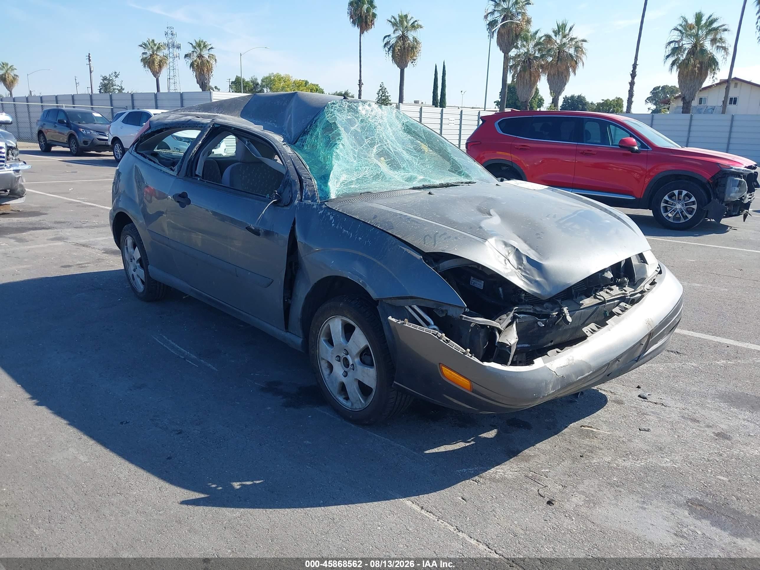 2002 Ford Focus Zx3 Base/zx3 Premium/zx3 Pwr Premium Gray vin: 3FAFP31342R140125
