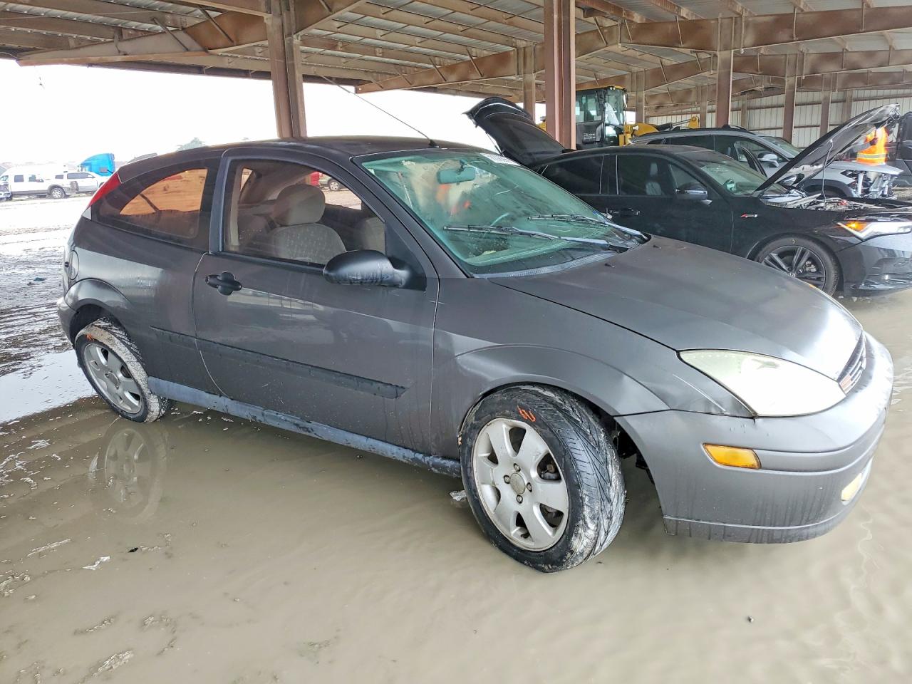 2002 Ford Focus Zx3 Gray vin: 3FAFP31342R240371