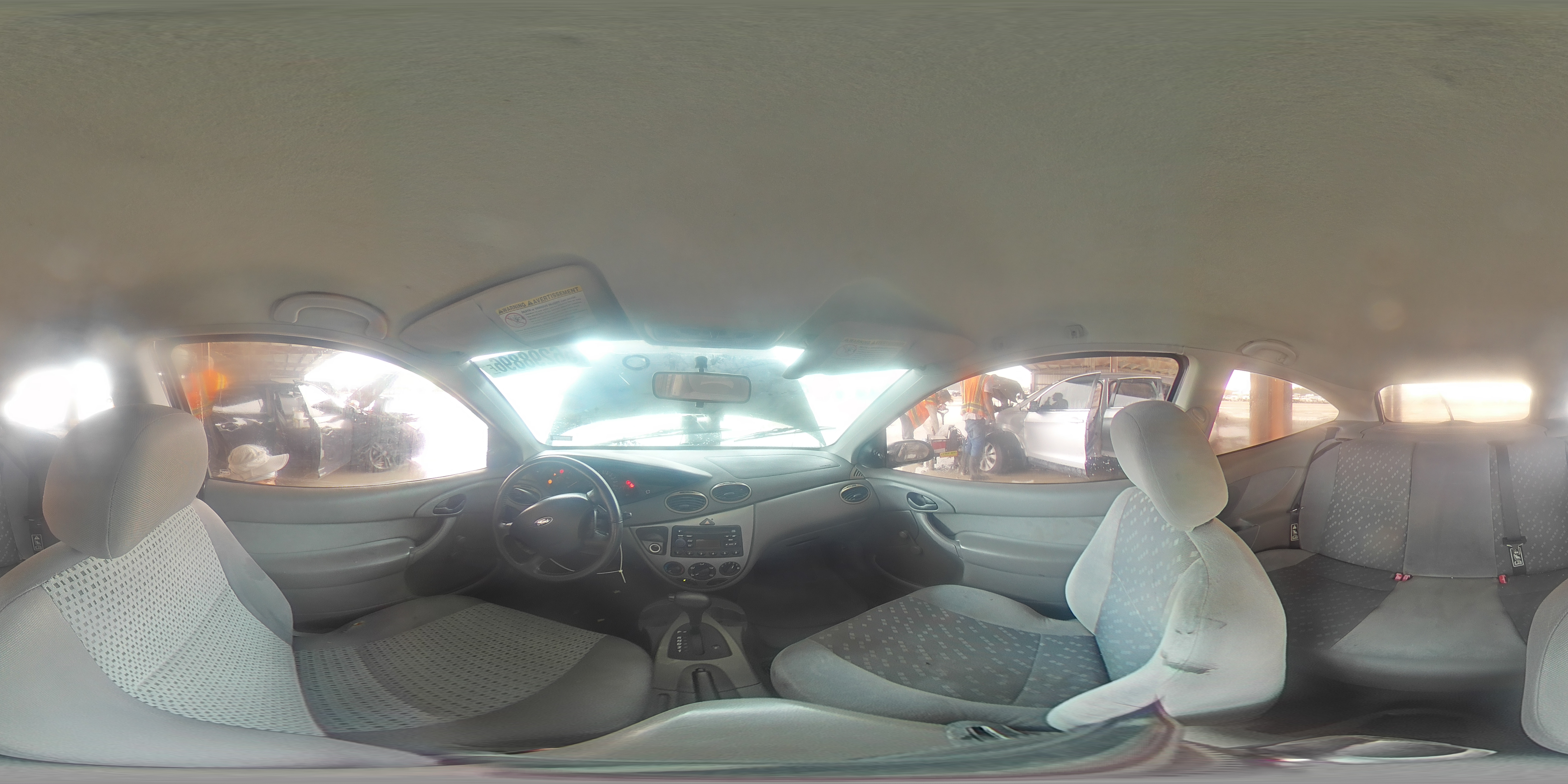 2002 Ford Focus Zx3 Gray vin: 3FAFP31342R240371