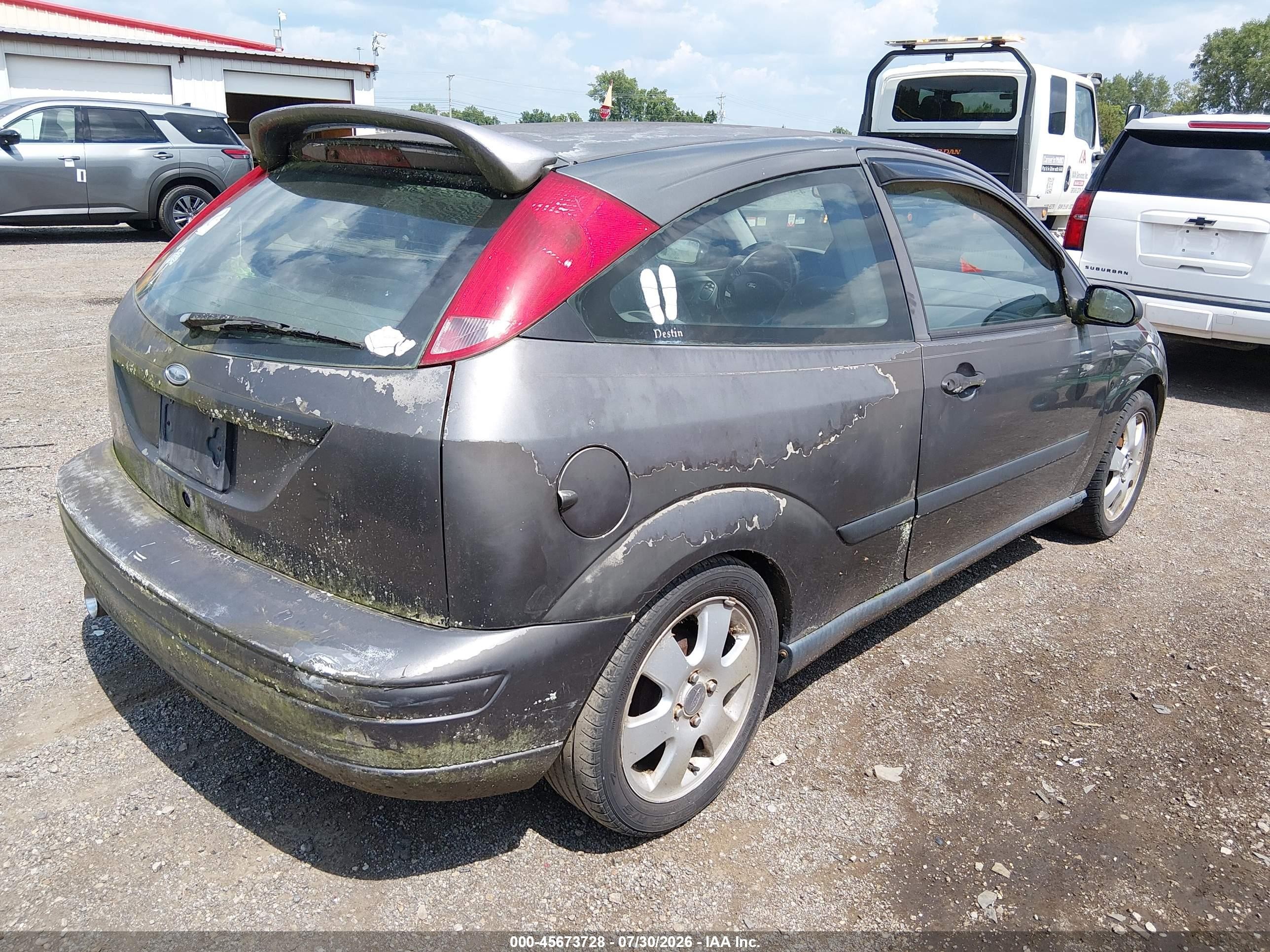 2002 Ford Focus Zx3 Base/zx3 Premium/zx3 Pwr Premium Gray vin: 3FAFP31352R116643