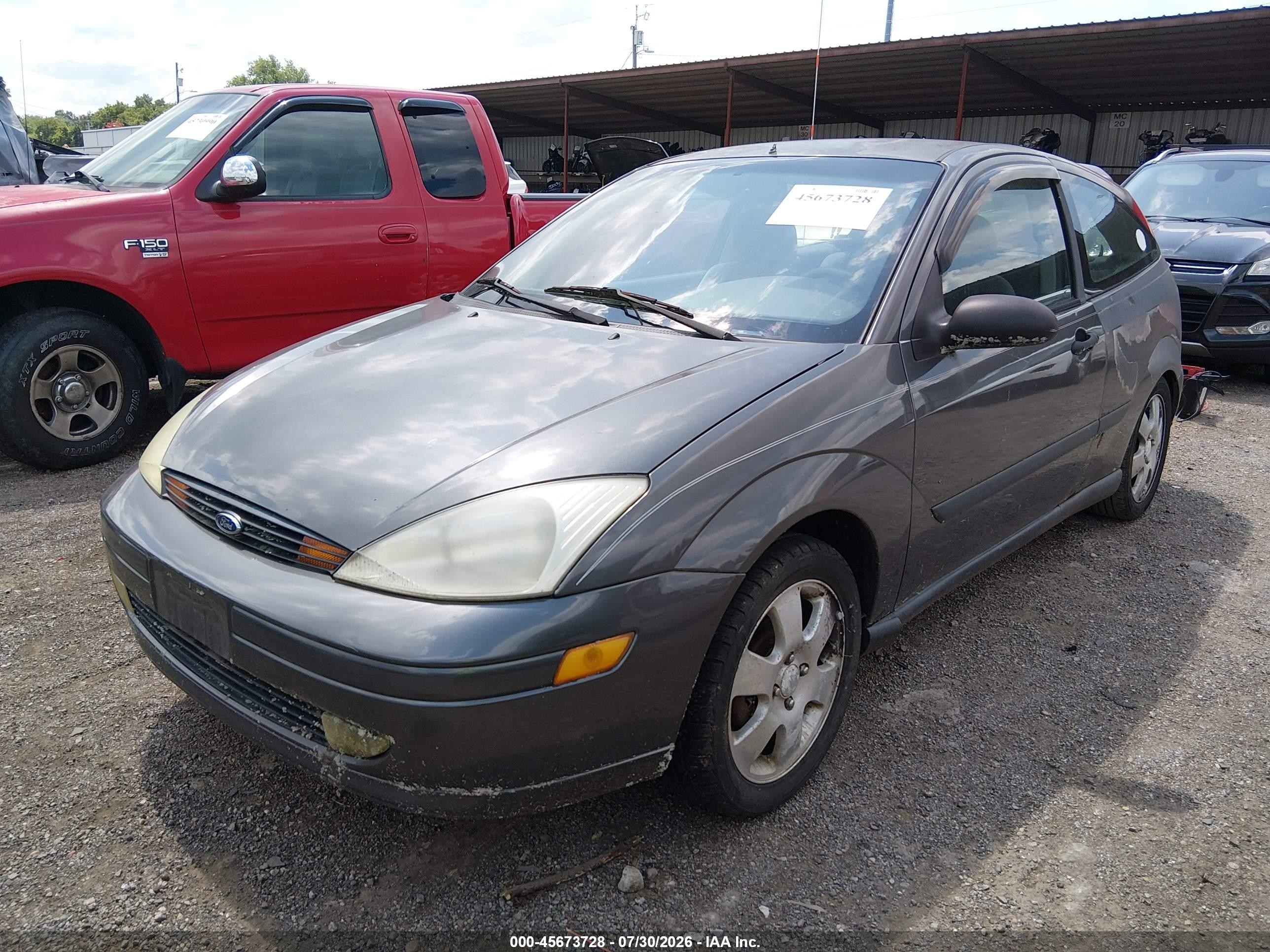 2002 Ford Focus Zx3 Base/zx3 Premium/zx3 Pwr Premium Gray vin: 3FAFP31352R116643
