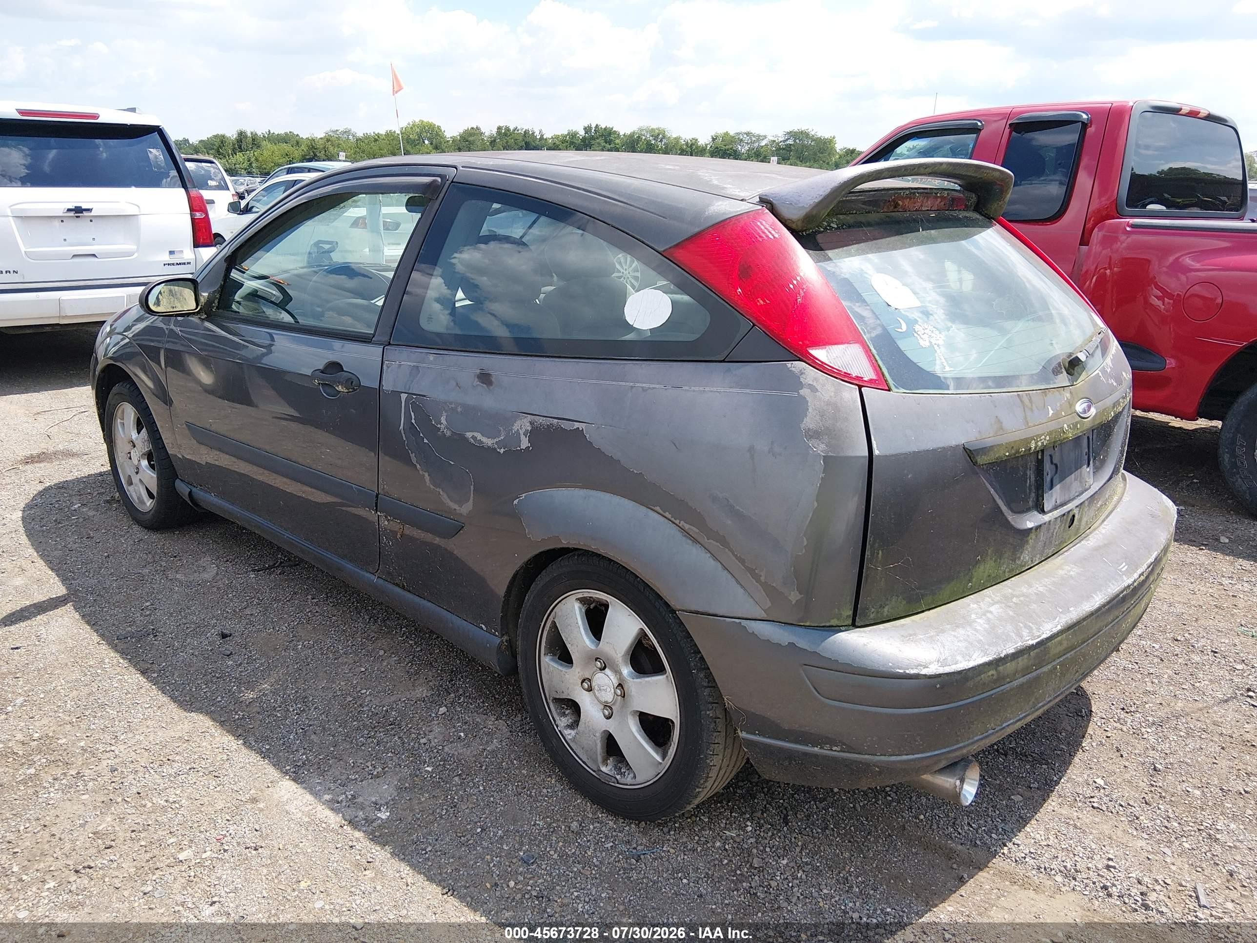 2002 Ford Focus Zx3 Base/zx3 Premium/zx3 Pwr Premium Gray vin: 3FAFP31352R116643