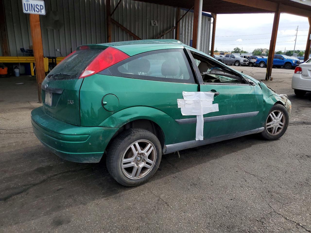 2002 Ford Focus Zx3 Green vin: 3FAFP31362R141115