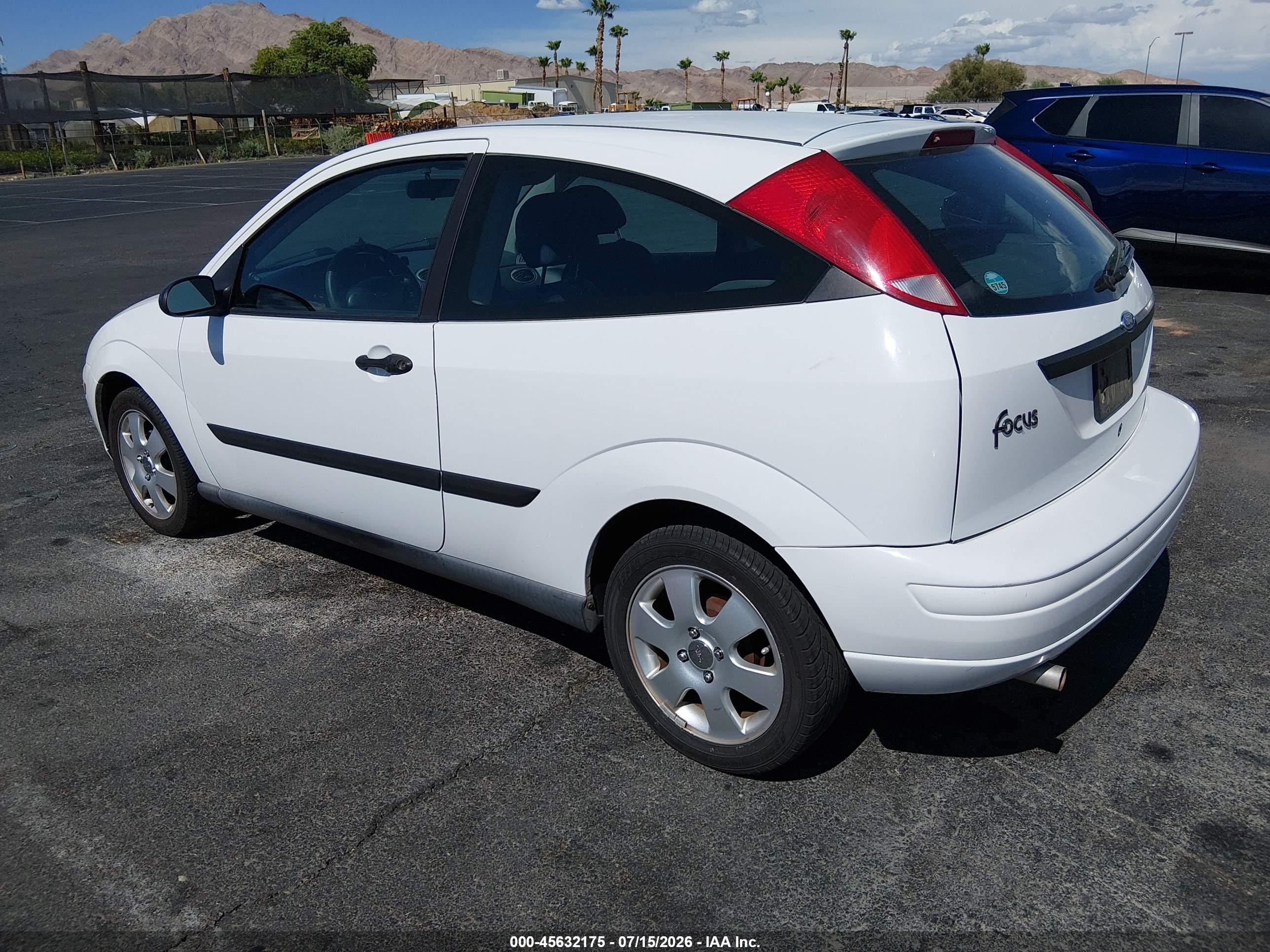 2002 Ford Focus Zx3 Base/zx3 Premium/zx3 Pwr Premium White vin: 3FAFP31362R225712
