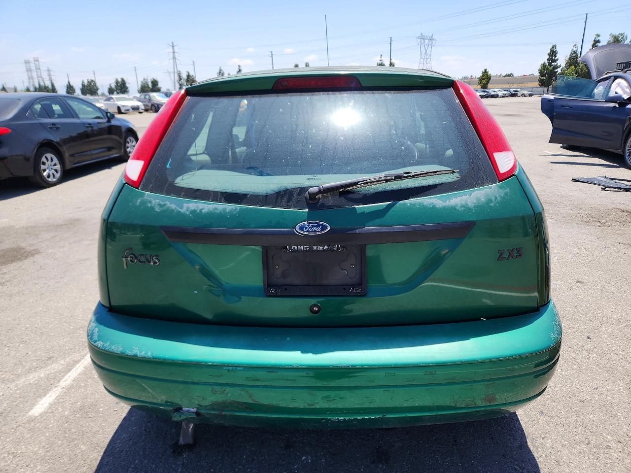 2002 Ford Focus Zx3 Green vin: 3FAFP31362R233292