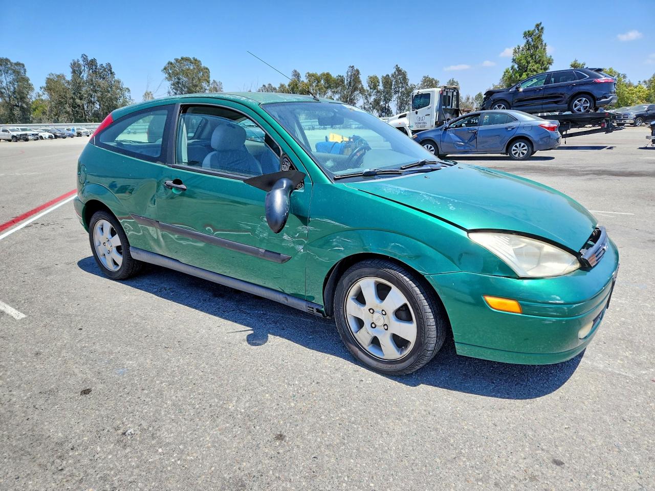 2002 Ford Focus Zx3 Green vin: 3FAFP31362R233292