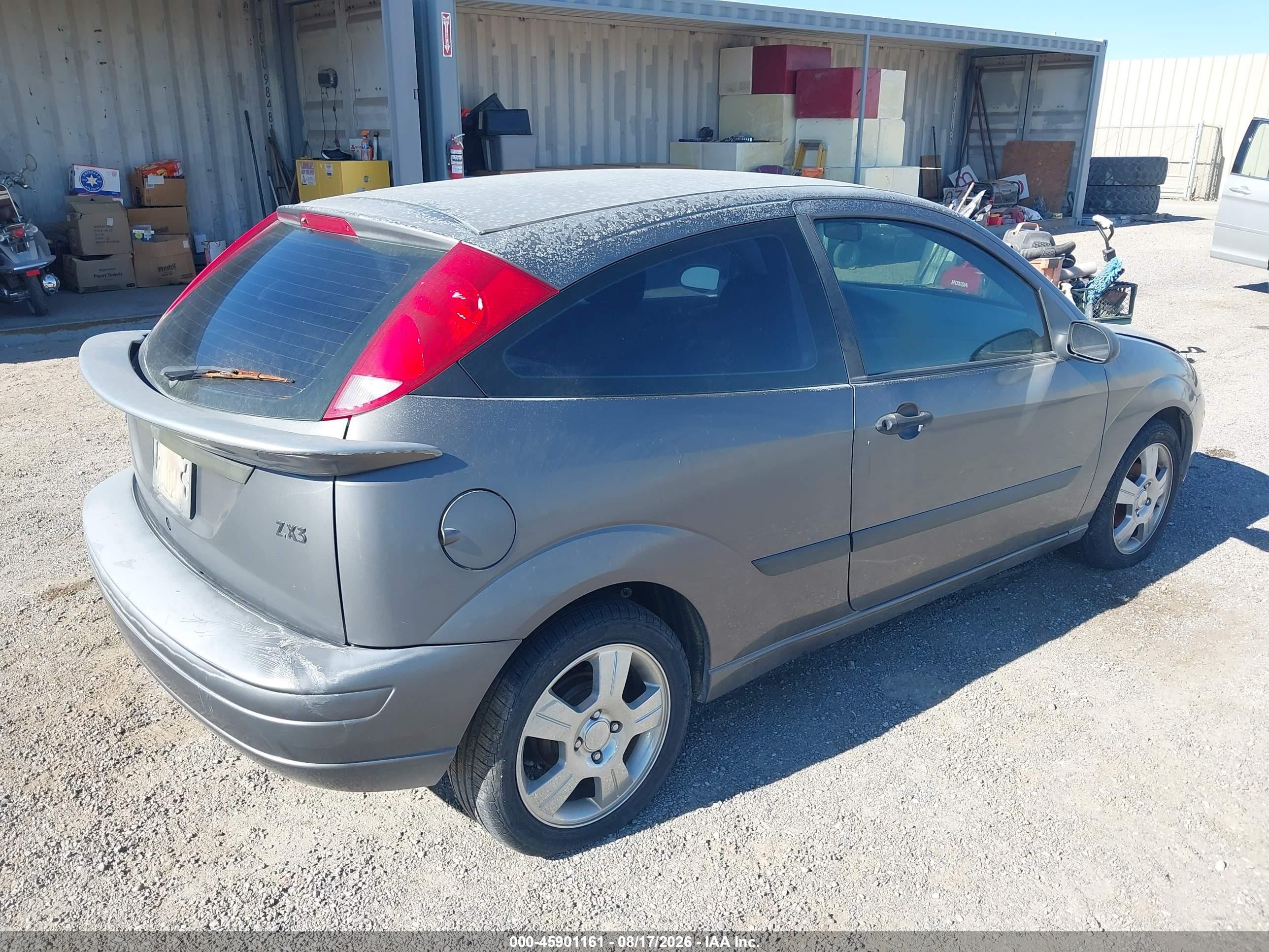 2003 Ford Focus Zx3 Gray vin: 3FAFP31373R108318
