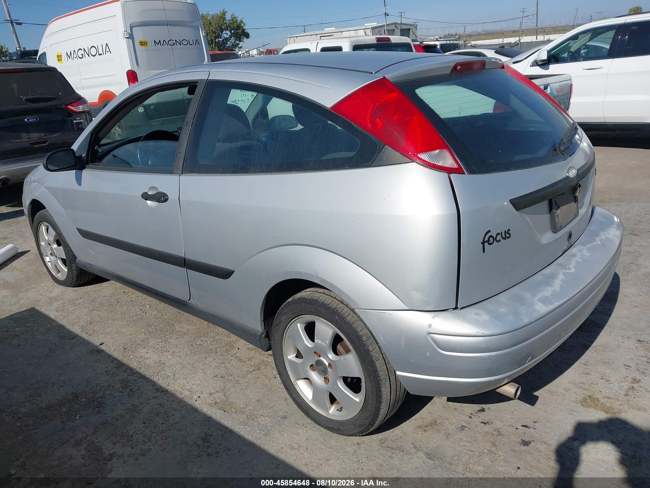 2002 Ford Focus Zx3 Base/zx3 Premium/zx3 Pwr Premium Silver vin: 3FAFP31382R215327