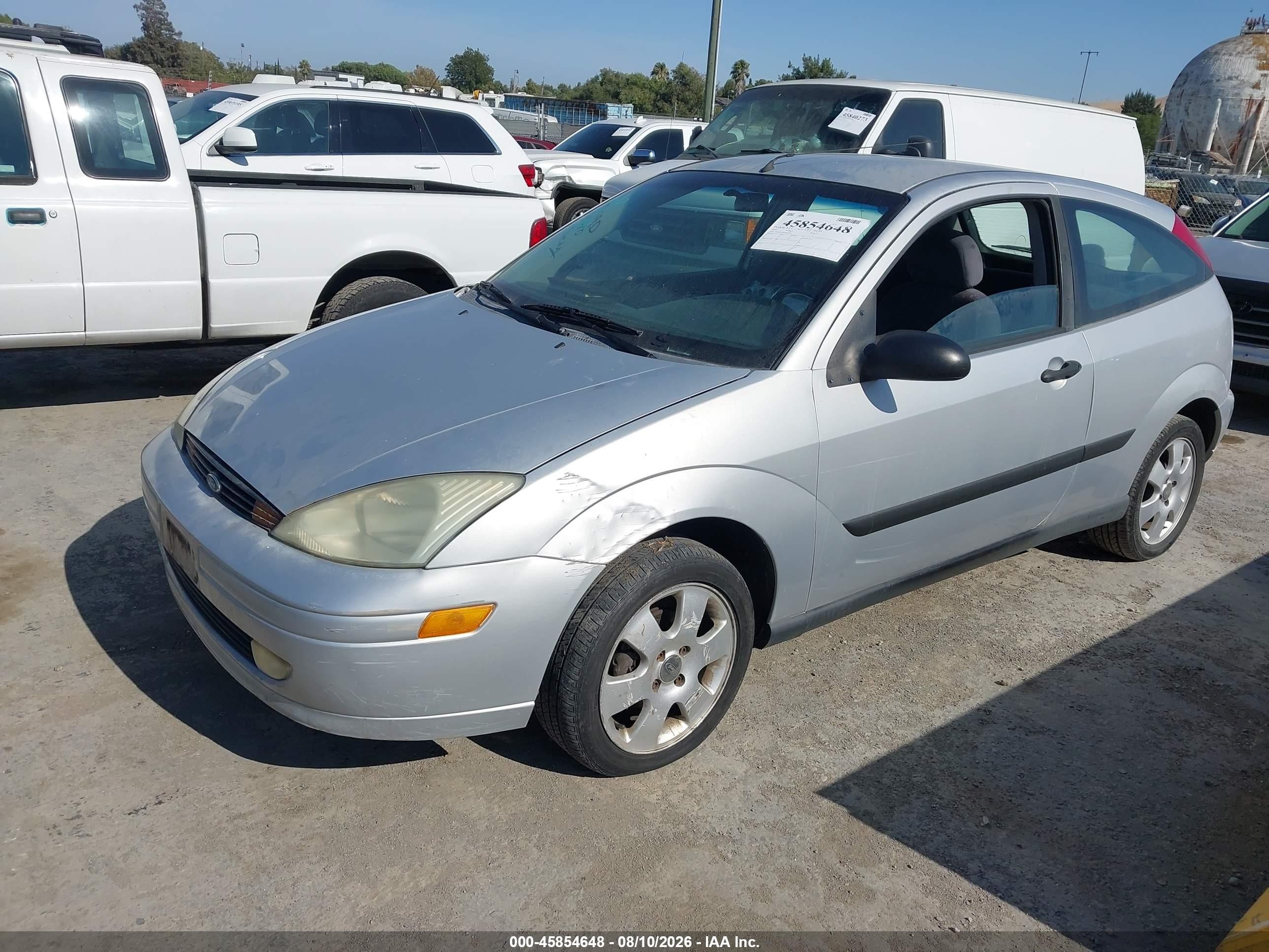 2002 Ford Focus Zx3 Base/zx3 Premium/zx3 Pwr Premium Silver vin: 3FAFP31382R215327