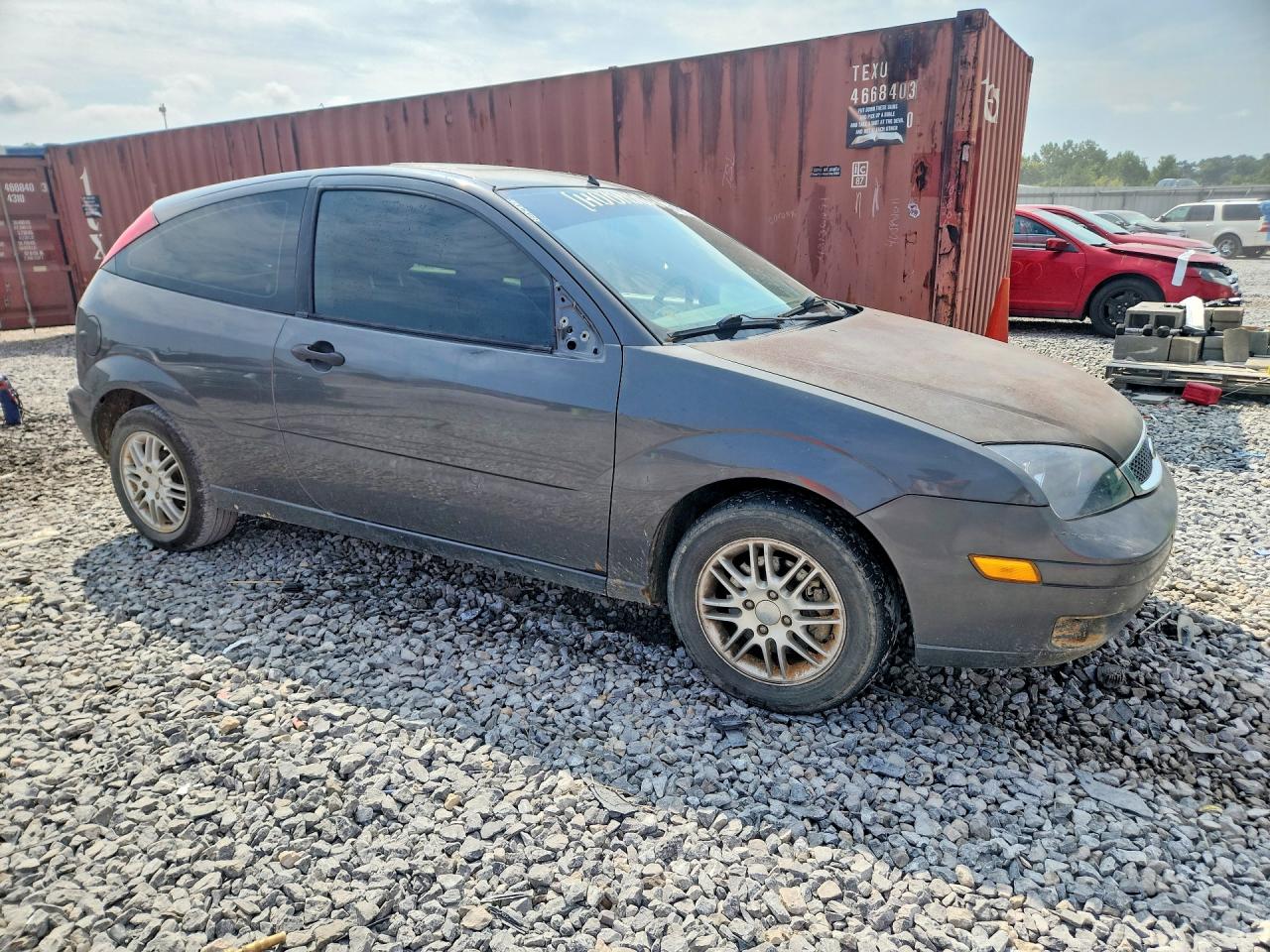 2005 Ford Focus Zx3 Gray vin: 3FAFP31N65R134218