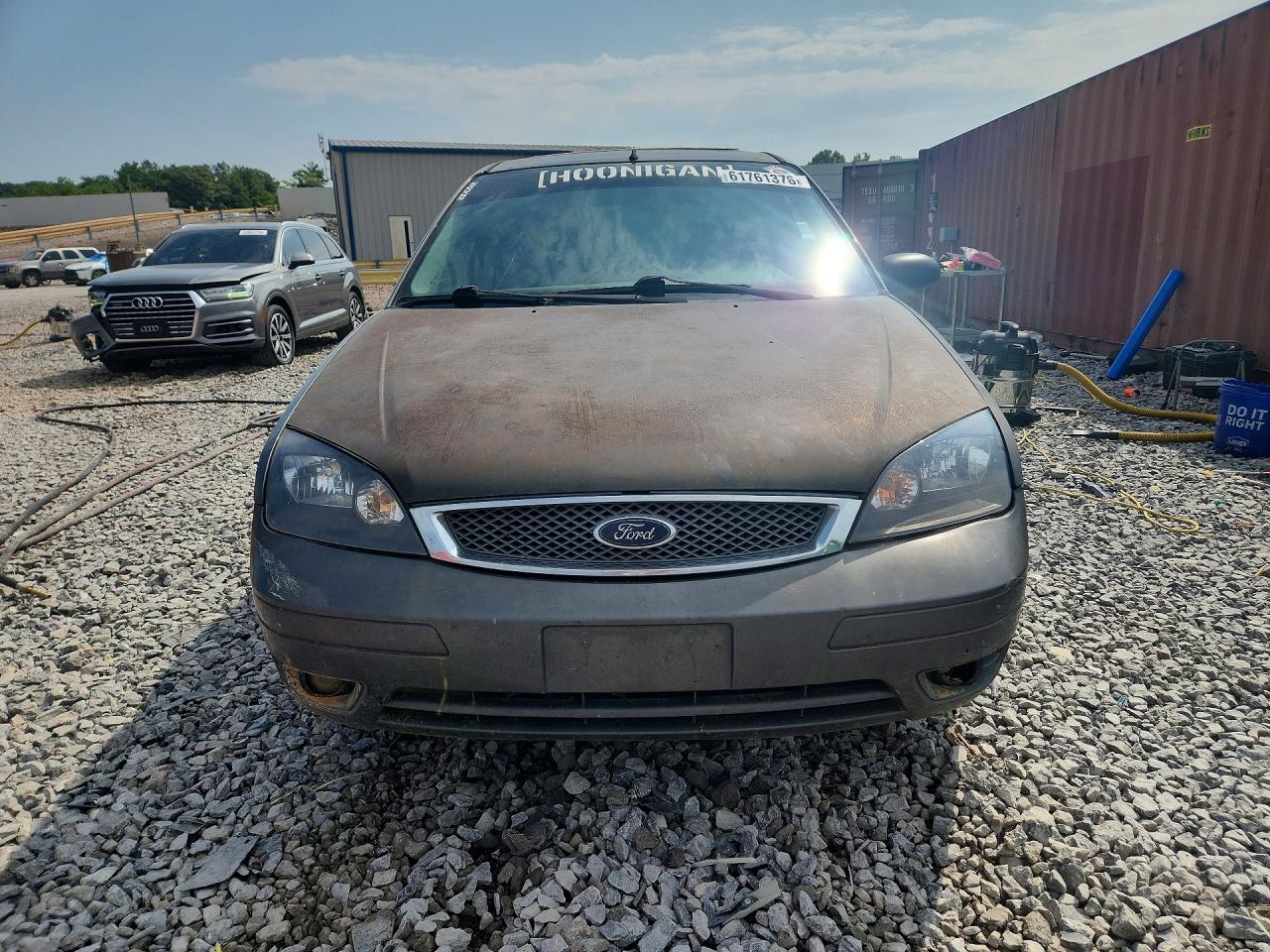 2005 Ford Focus Zx3 Gray vin: 3FAFP31N65R134218