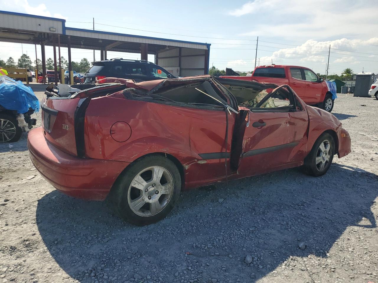 2004 Ford Focus Zx3 Red vin: 3FAFP31Z24R103937