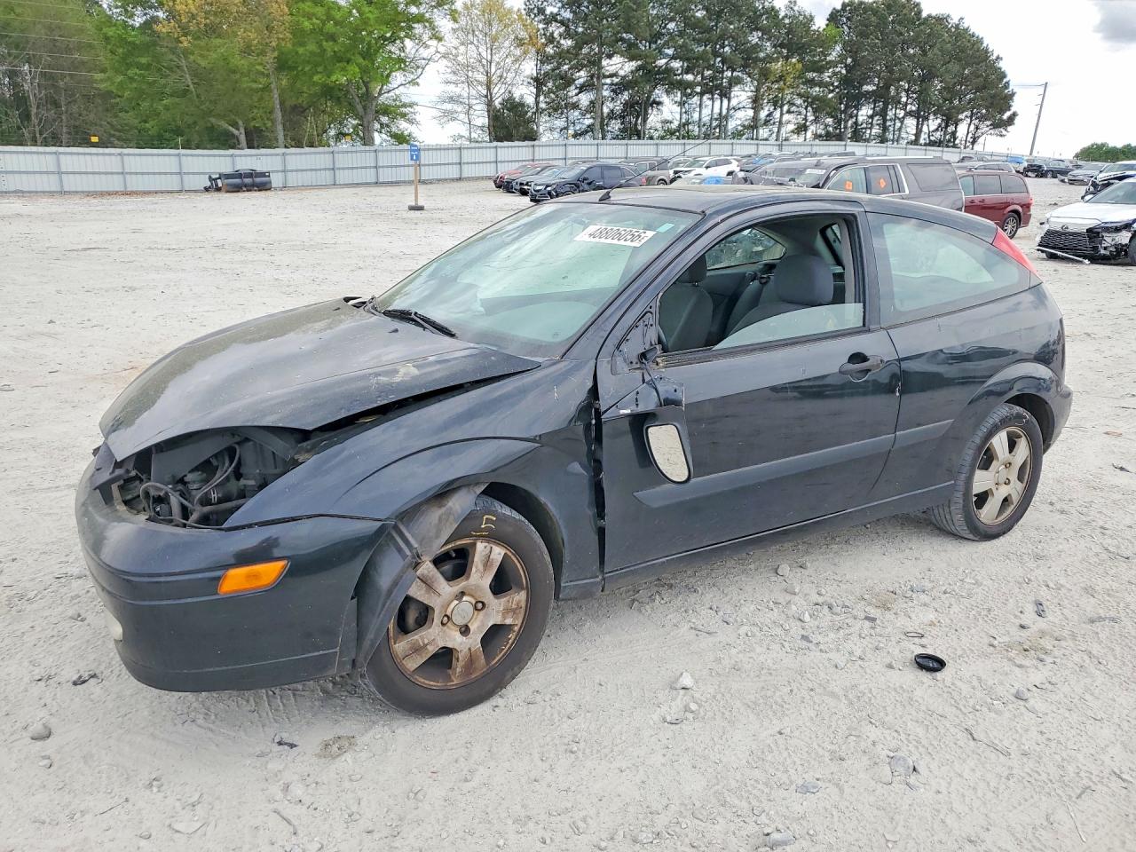 2004 Ford Focus Zx3 Black vin: 3FAFP31ZX4R117133