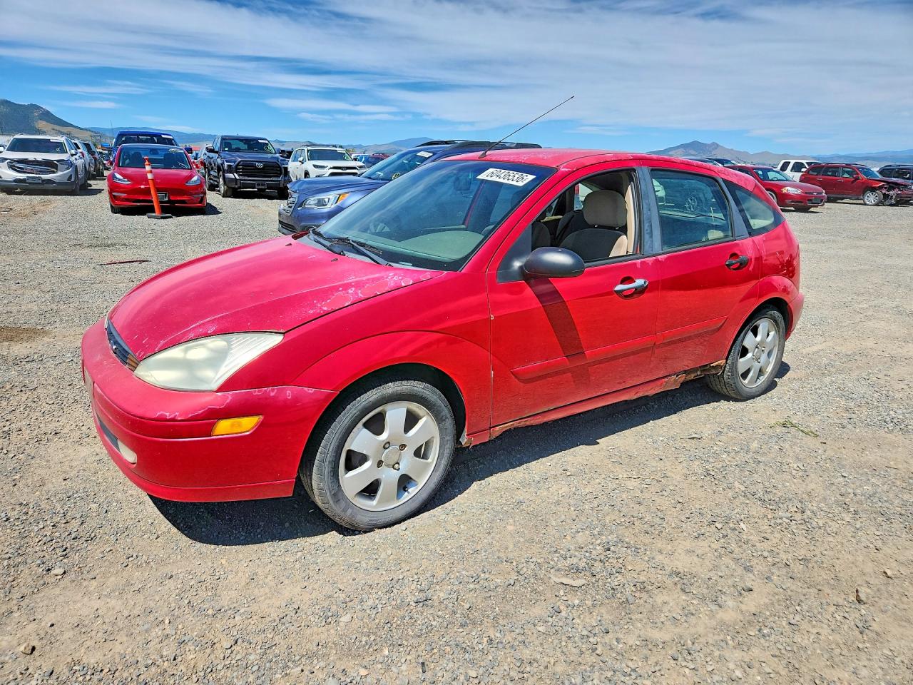 2002 Ford Focus Zx5 Red vin: 3FAFP37322R195843