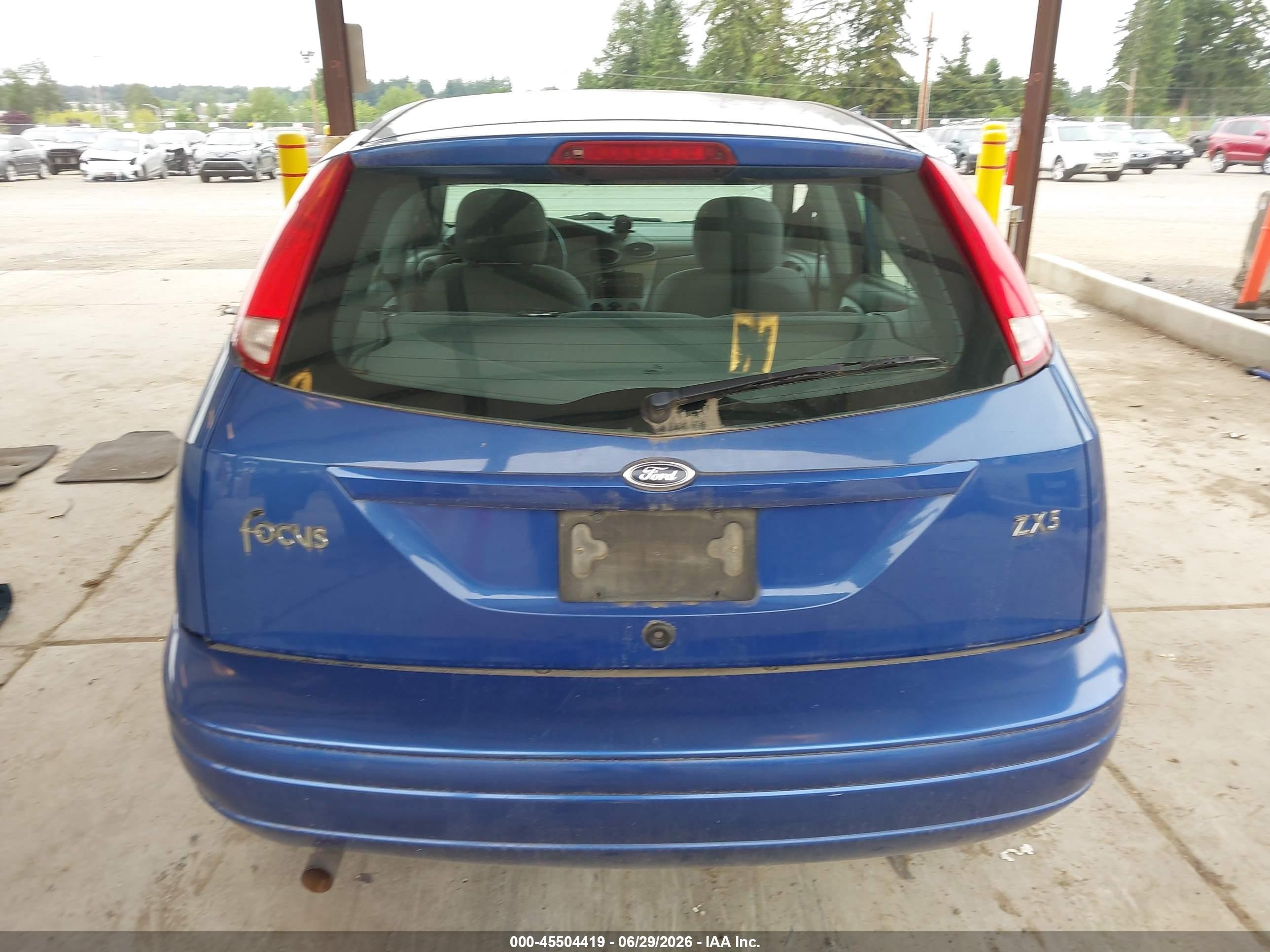 2003 Ford Focus Zx5/zx5 Comfort Blue vin: 3FAFP37393R132319