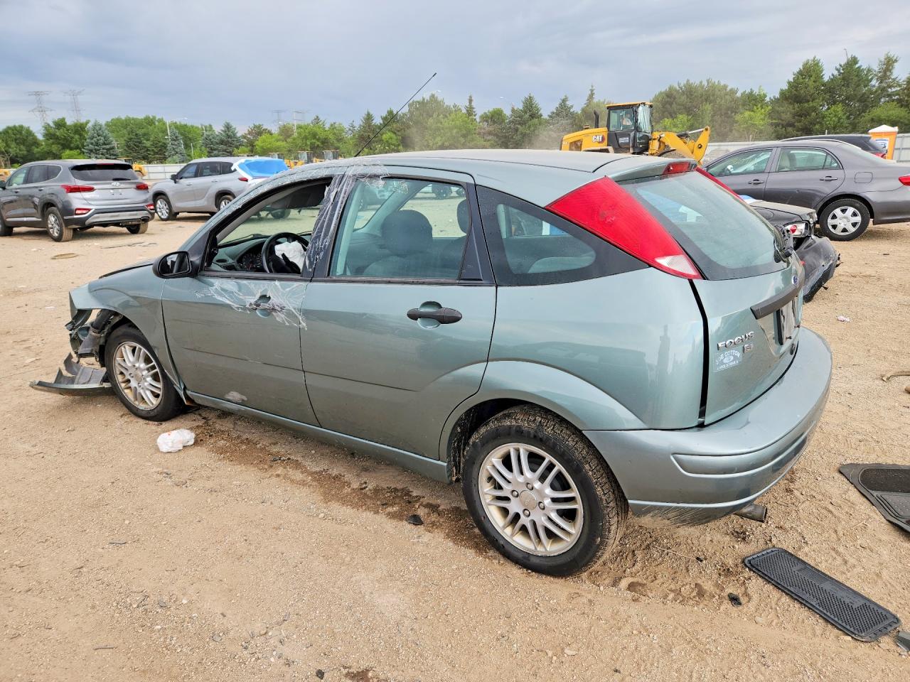 2005 Ford Focus Zx5 Green vin: 3FAFP37N15R121481
