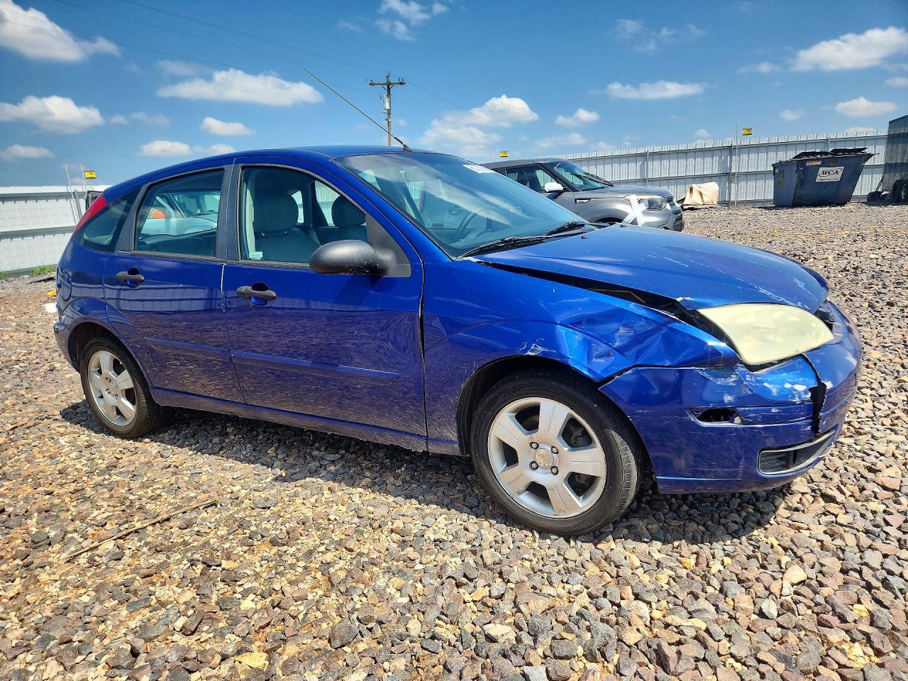 2005 Ford Focus Zx5 Blue vin: 3FAFP37N15R151791