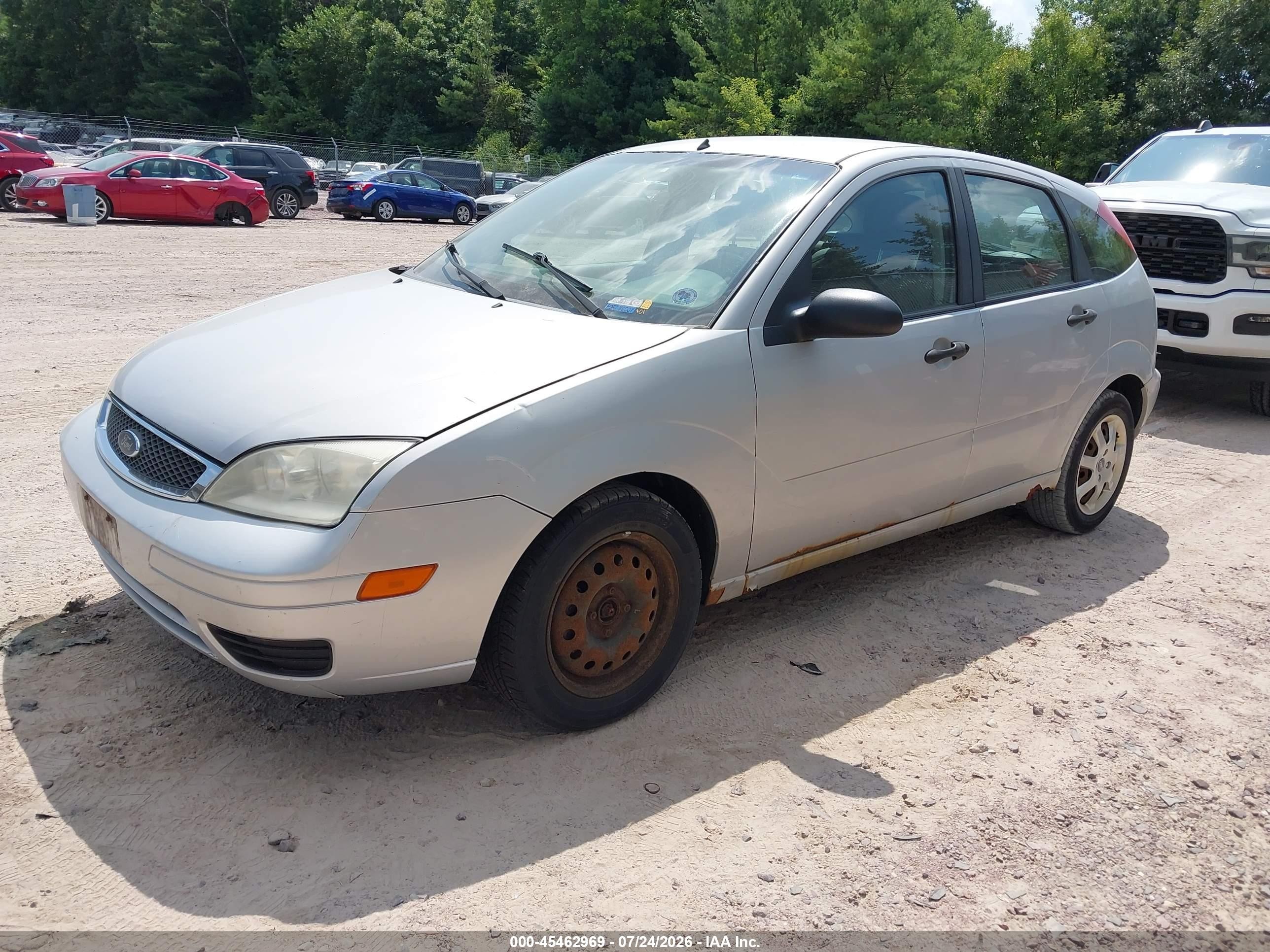 2005 Ford Focus Zx5 Silver vin: 3FAFP37N25R109971