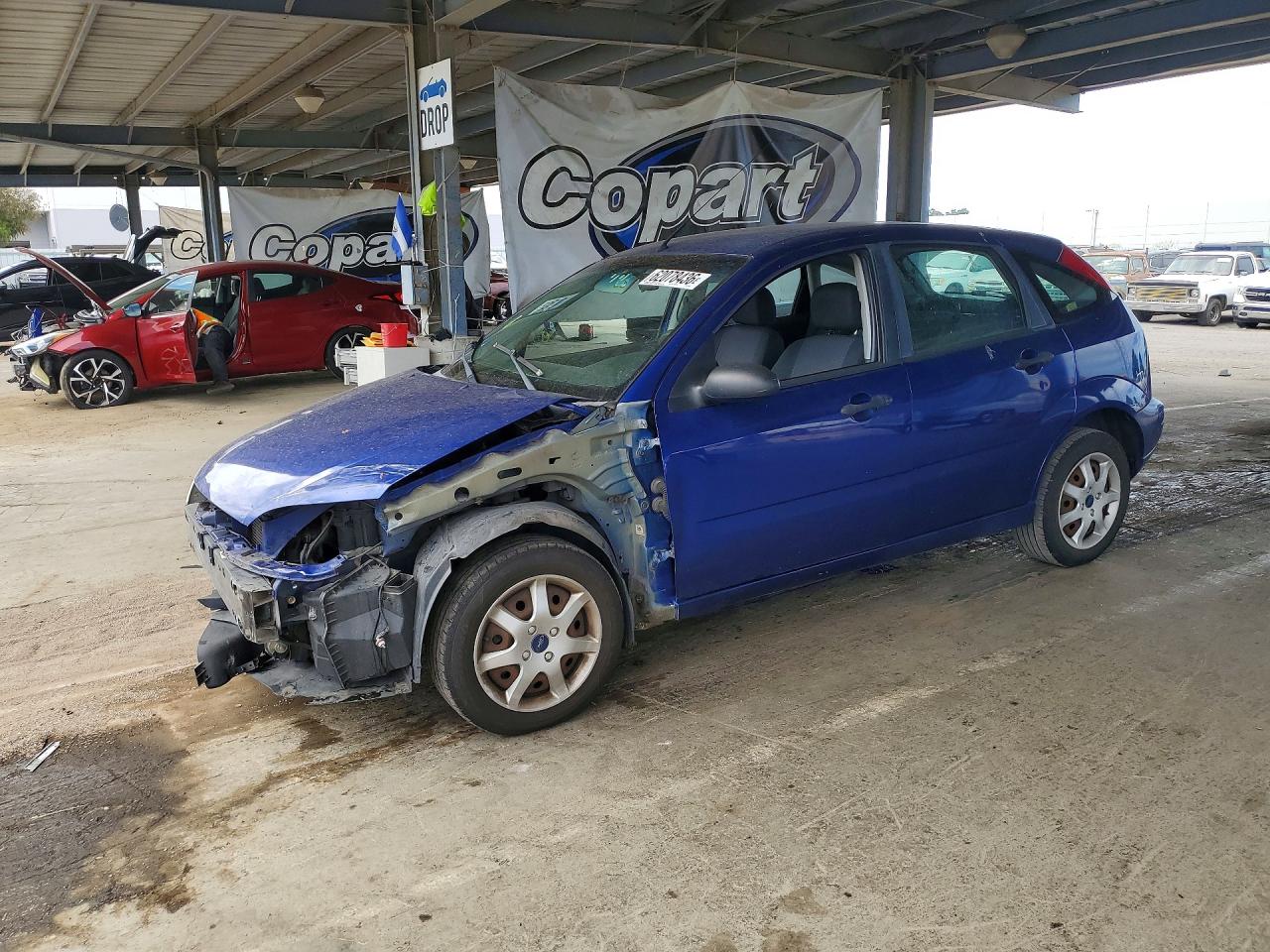 2005 Ford Focus Zx5 Blue vin: 3FAFP37N25R131999