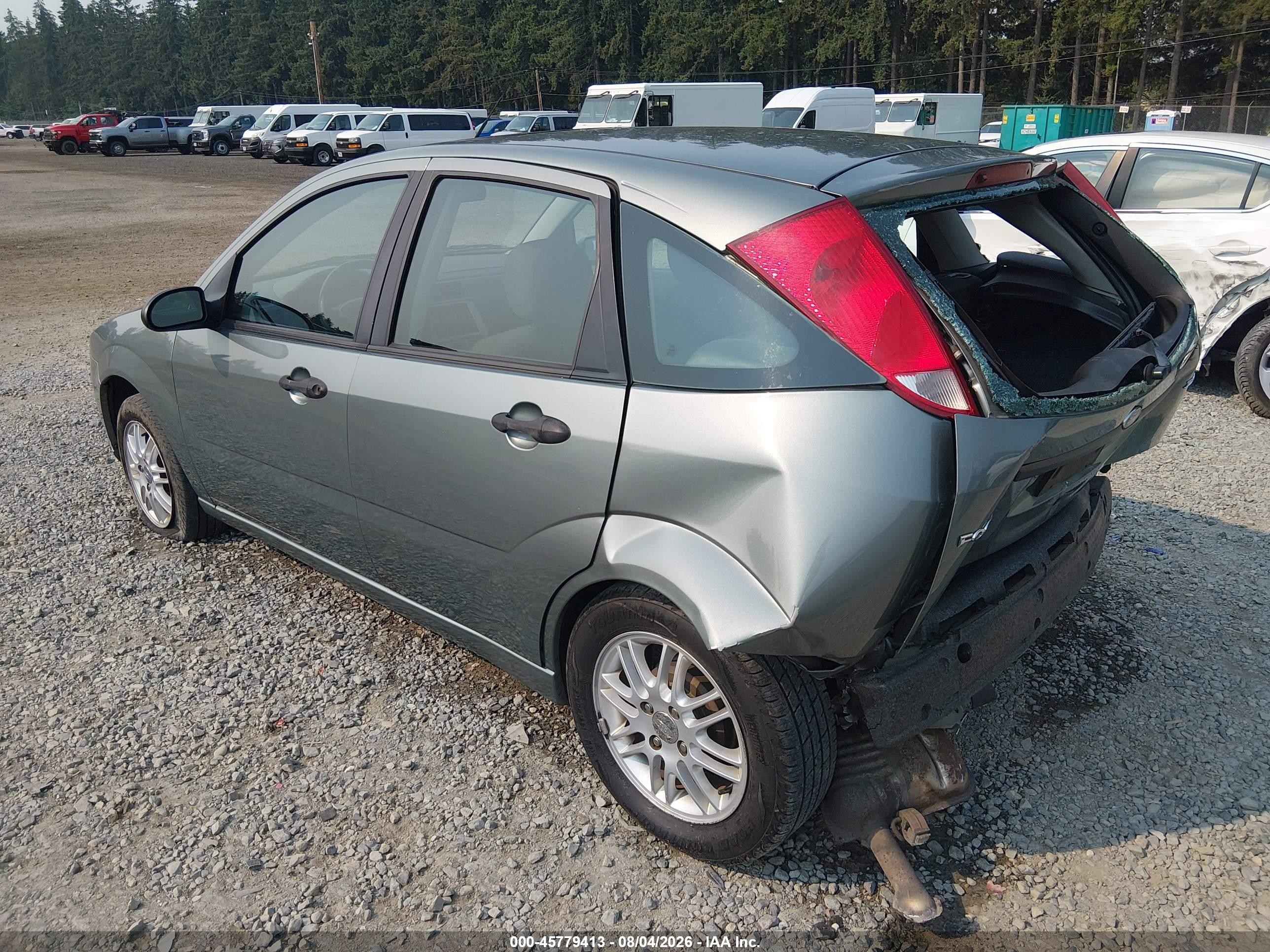 2005 Ford Focus Zx5 Green vin: 3FAFP37N55R135903