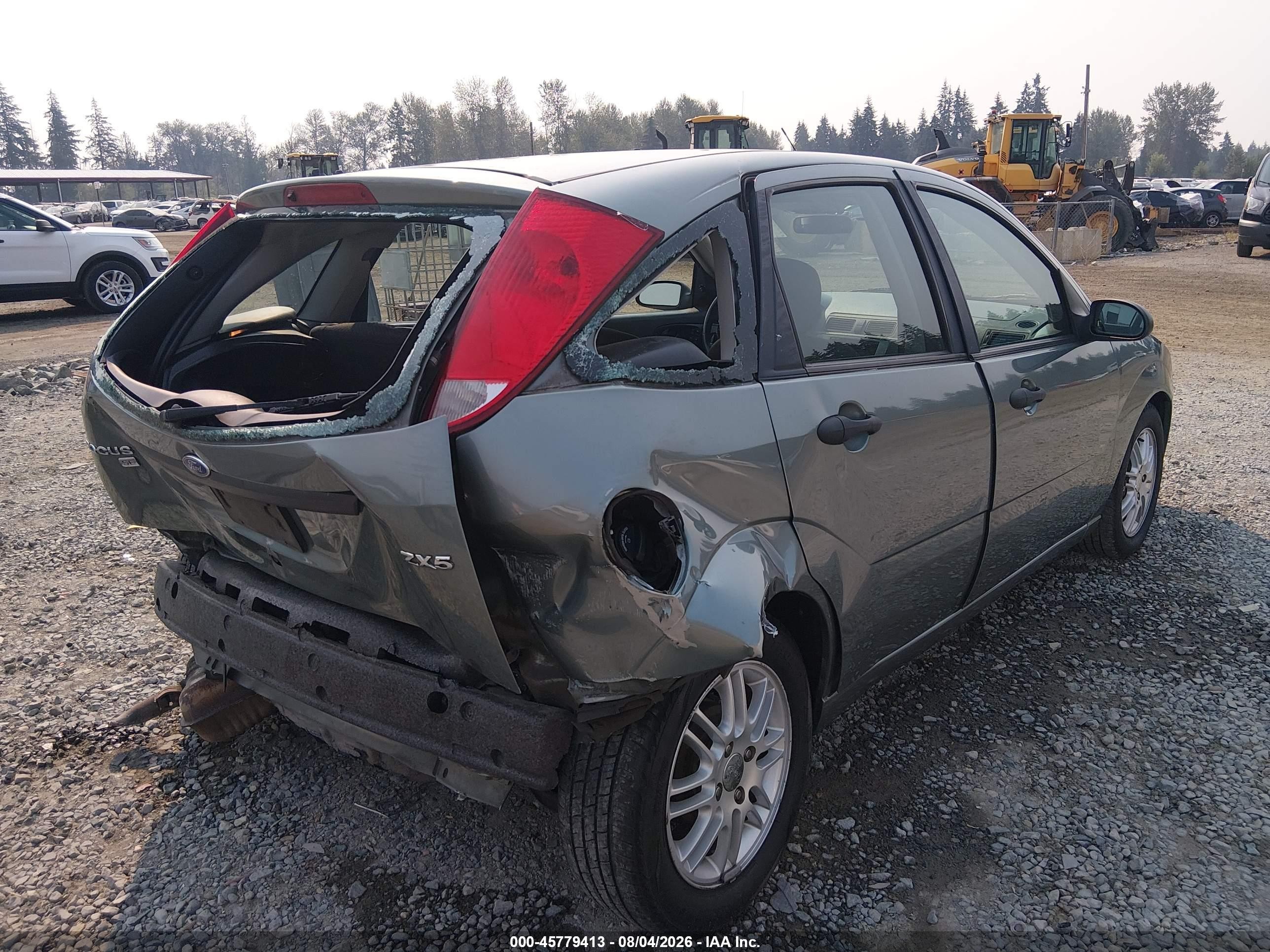 2005 Ford Focus Zx5 Green vin: 3FAFP37N55R135903
