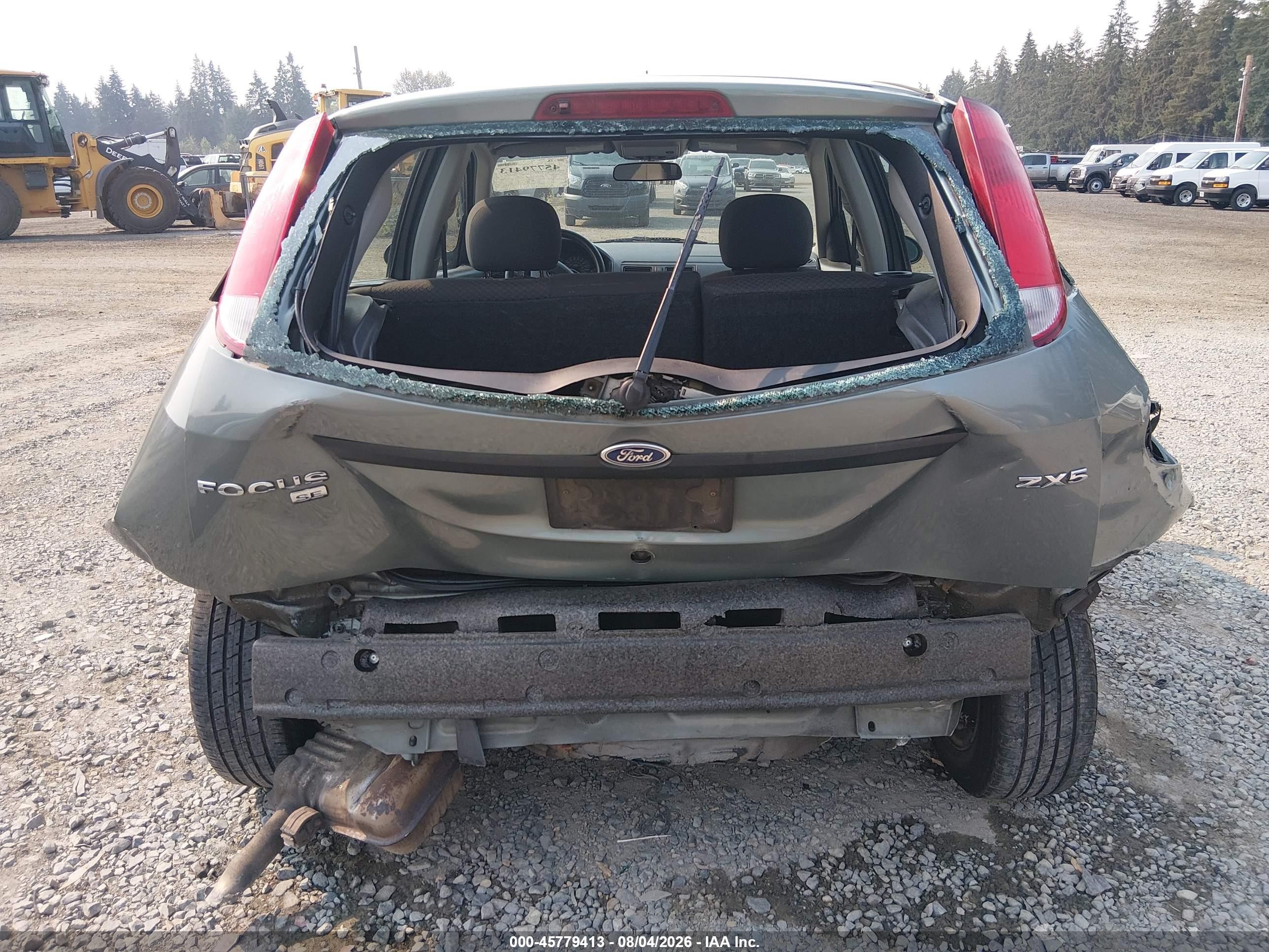 2005 Ford Focus Zx5 Green vin: 3FAFP37N55R135903