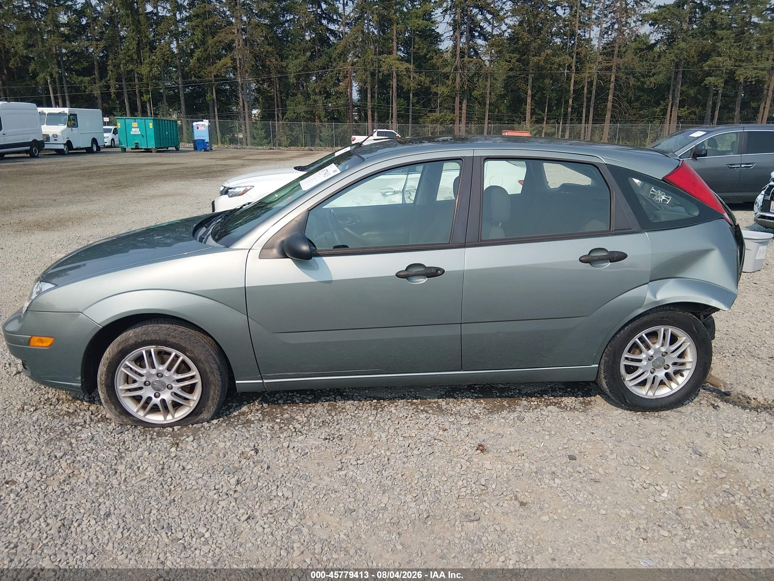 2005 Ford Focus Zx5 Green vin: 3FAFP37N55R135903
