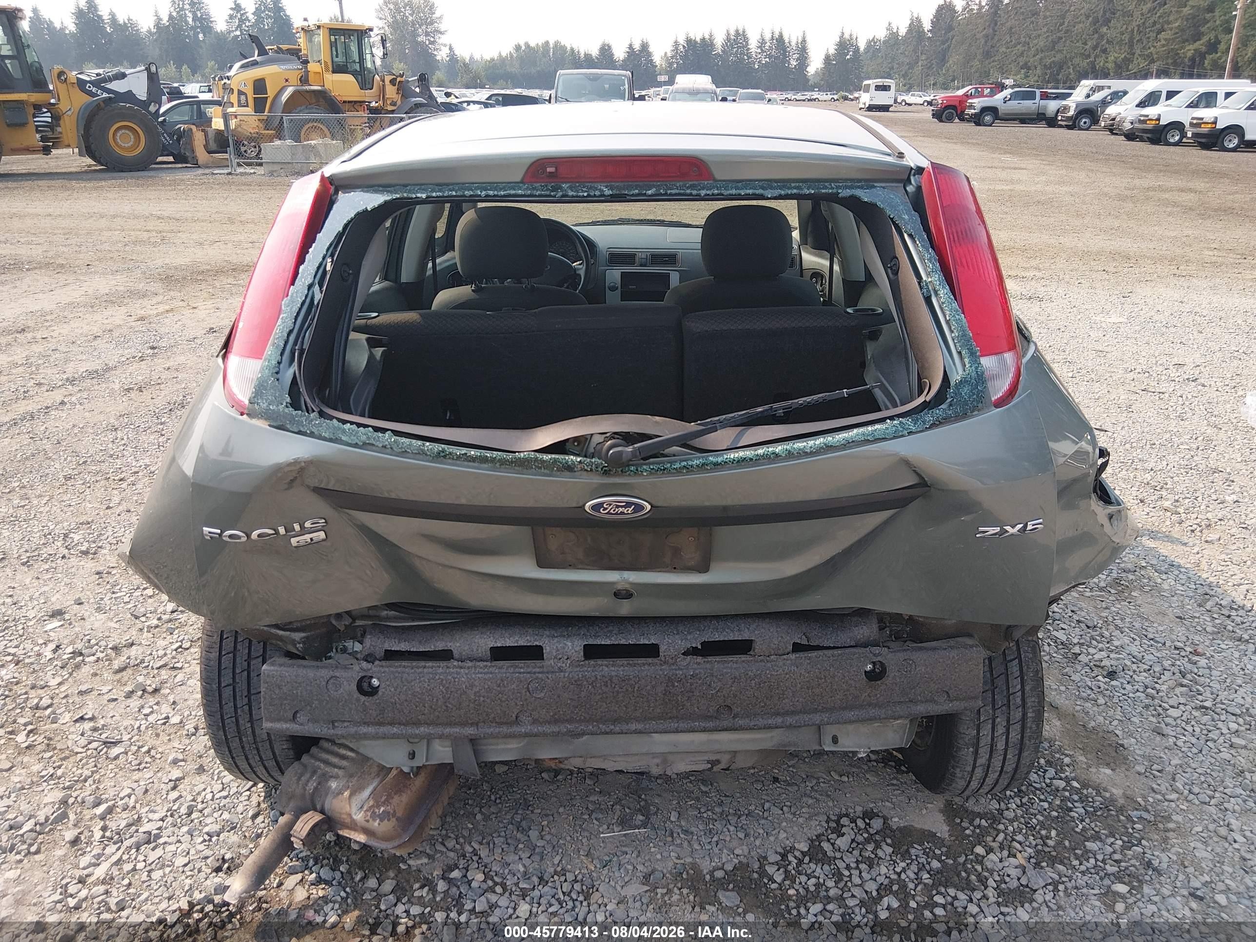 2005 Ford Focus Zx5 Green vin: 3FAFP37N55R135903