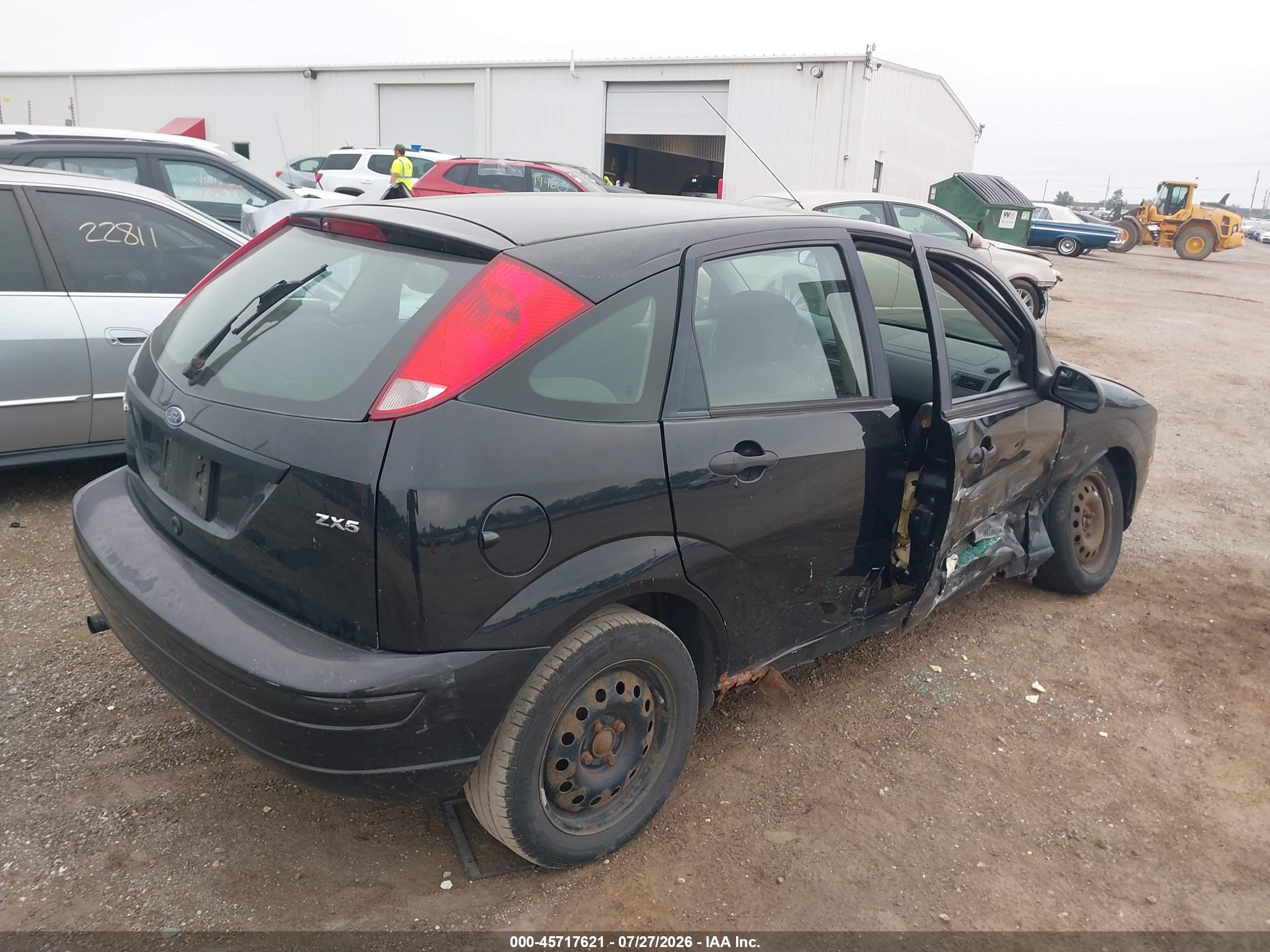 2005 Ford Focus Zx5 Черный vin: 3FAFP37N65R131505