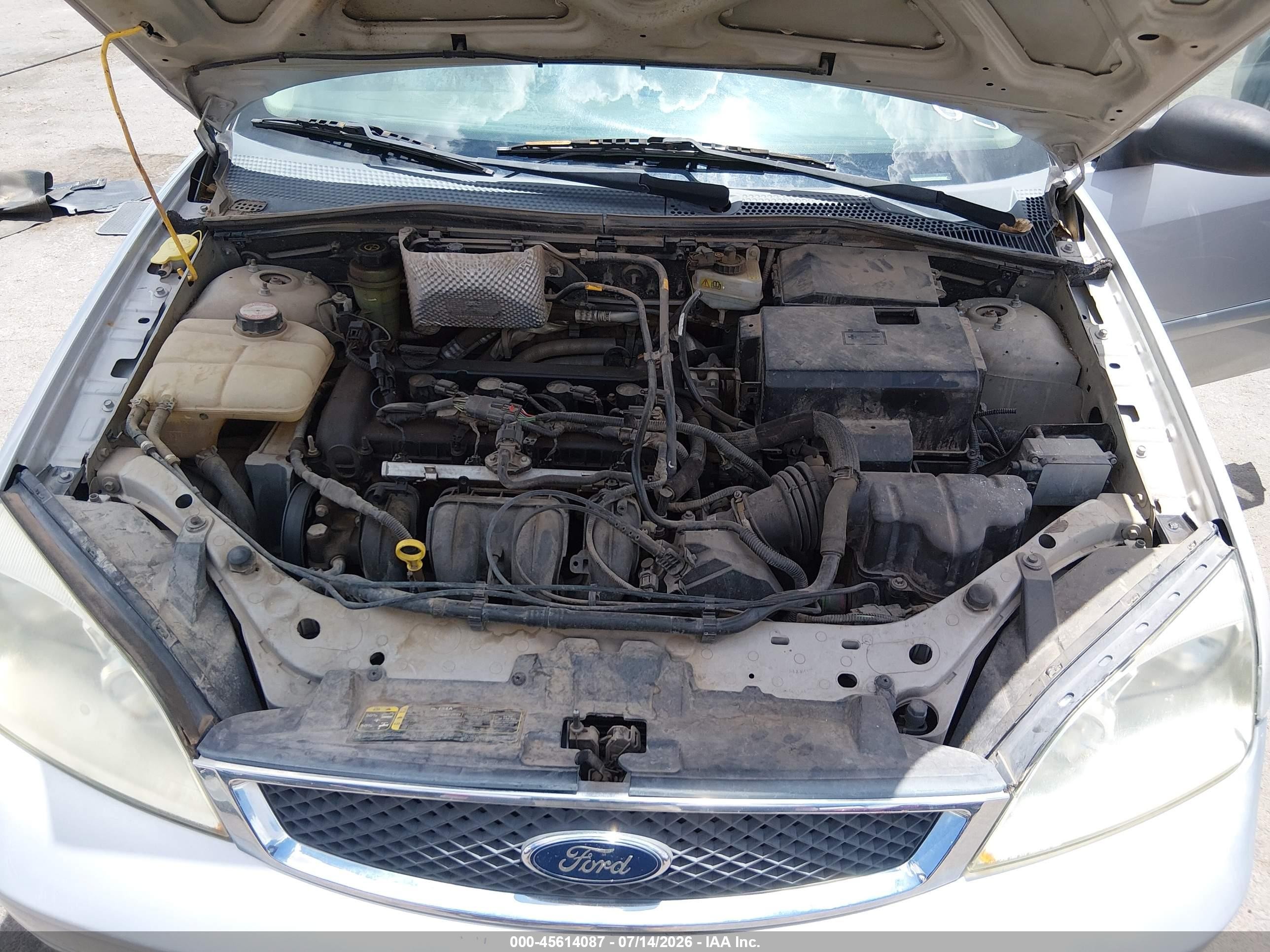 2005 Ford Focus Zx5 Silver vin: 3FAFP37N95R123611