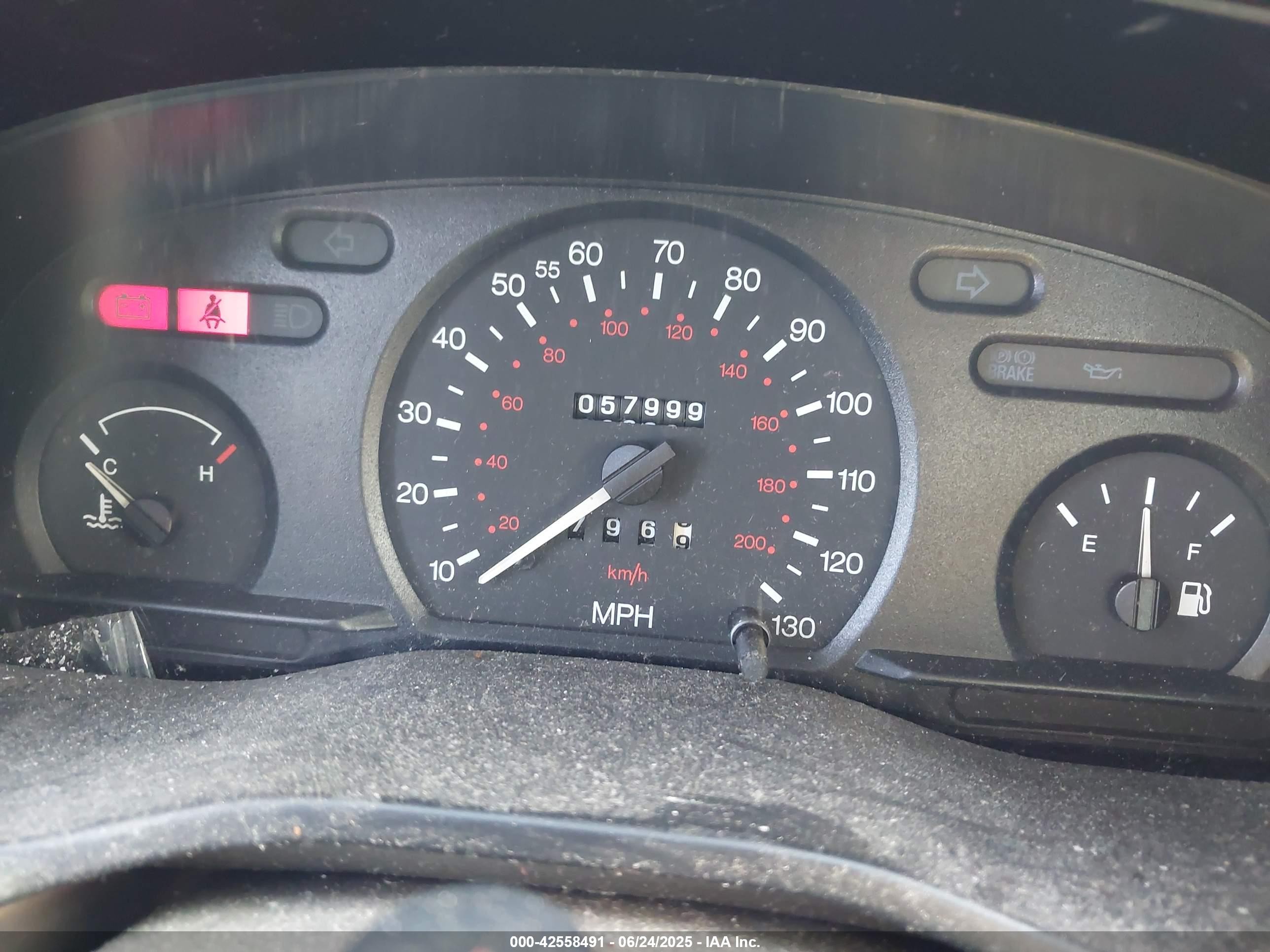 2000 Ford Contour Se Fleet White vin: 3FAFP663XYM118808