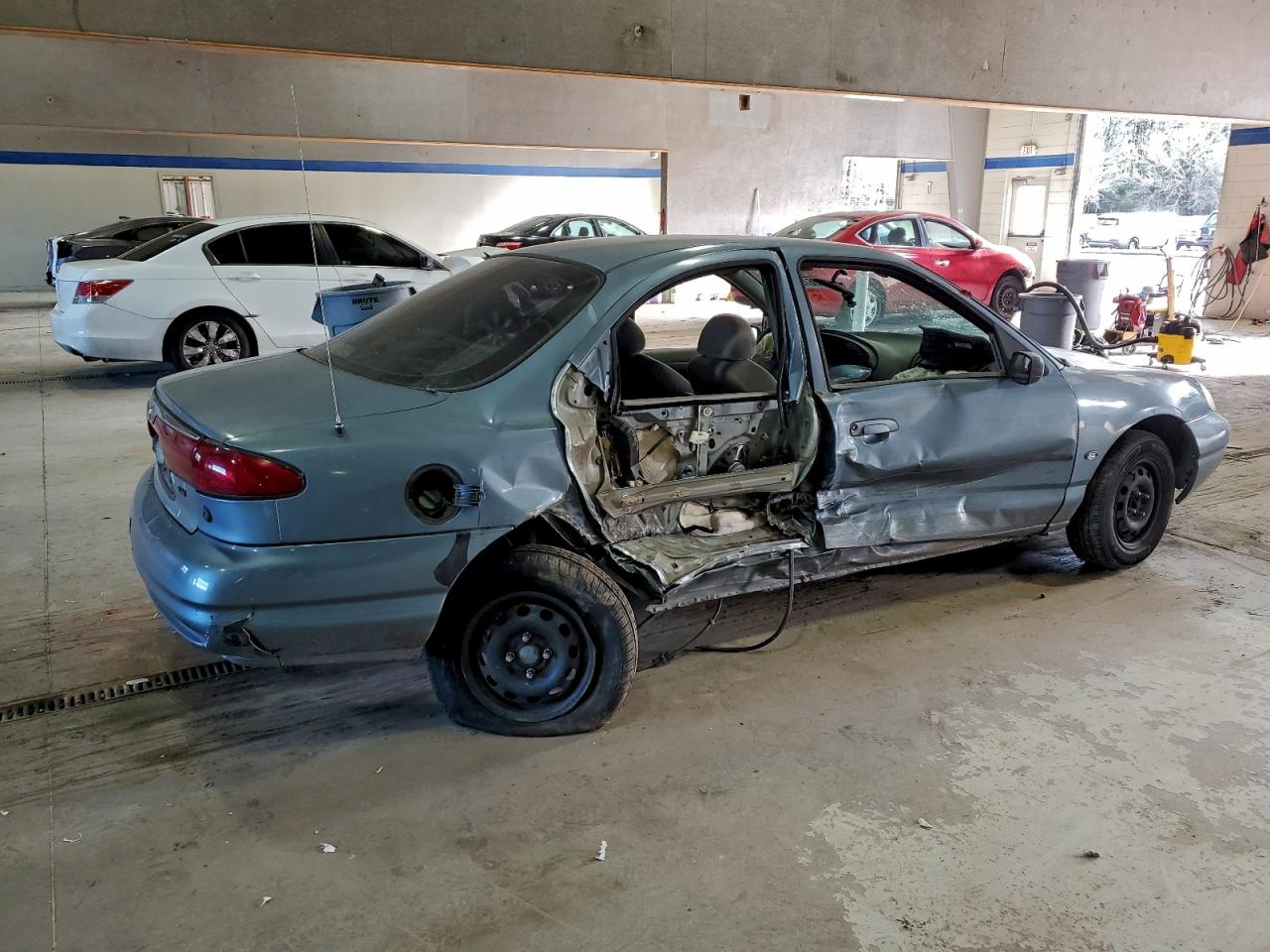 2000 Ford Contour Se Blue vin: 3FAFP66L3YM114986