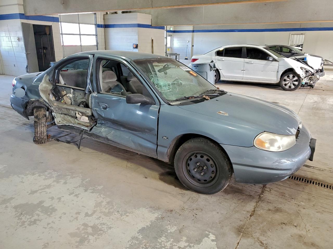 2000 Ford Contour Se Blue vin: 3FAFP66L3YM114986