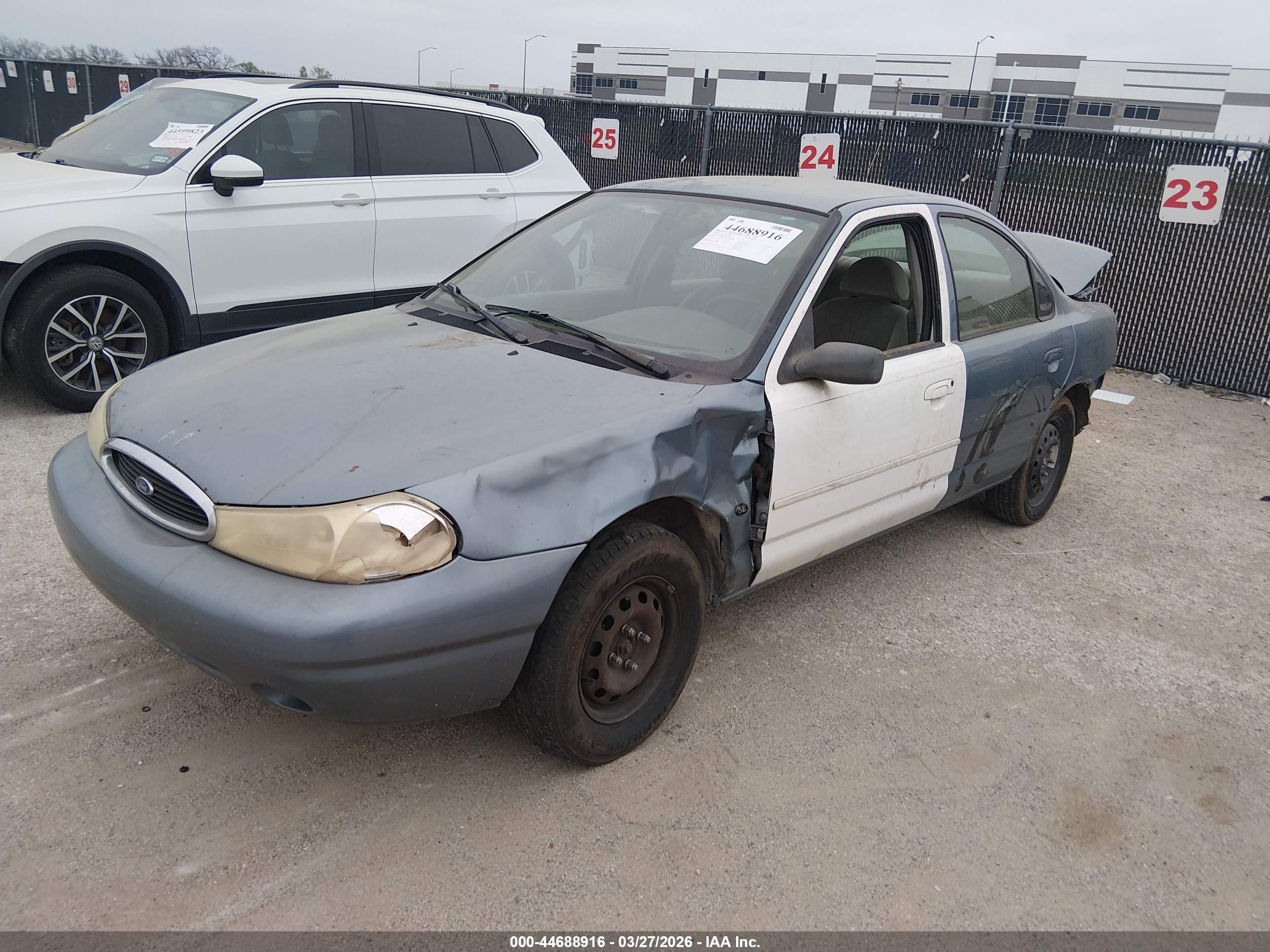 2000 Ford Contour Se Sport Синий vin: 3FAFP66L7YM113016