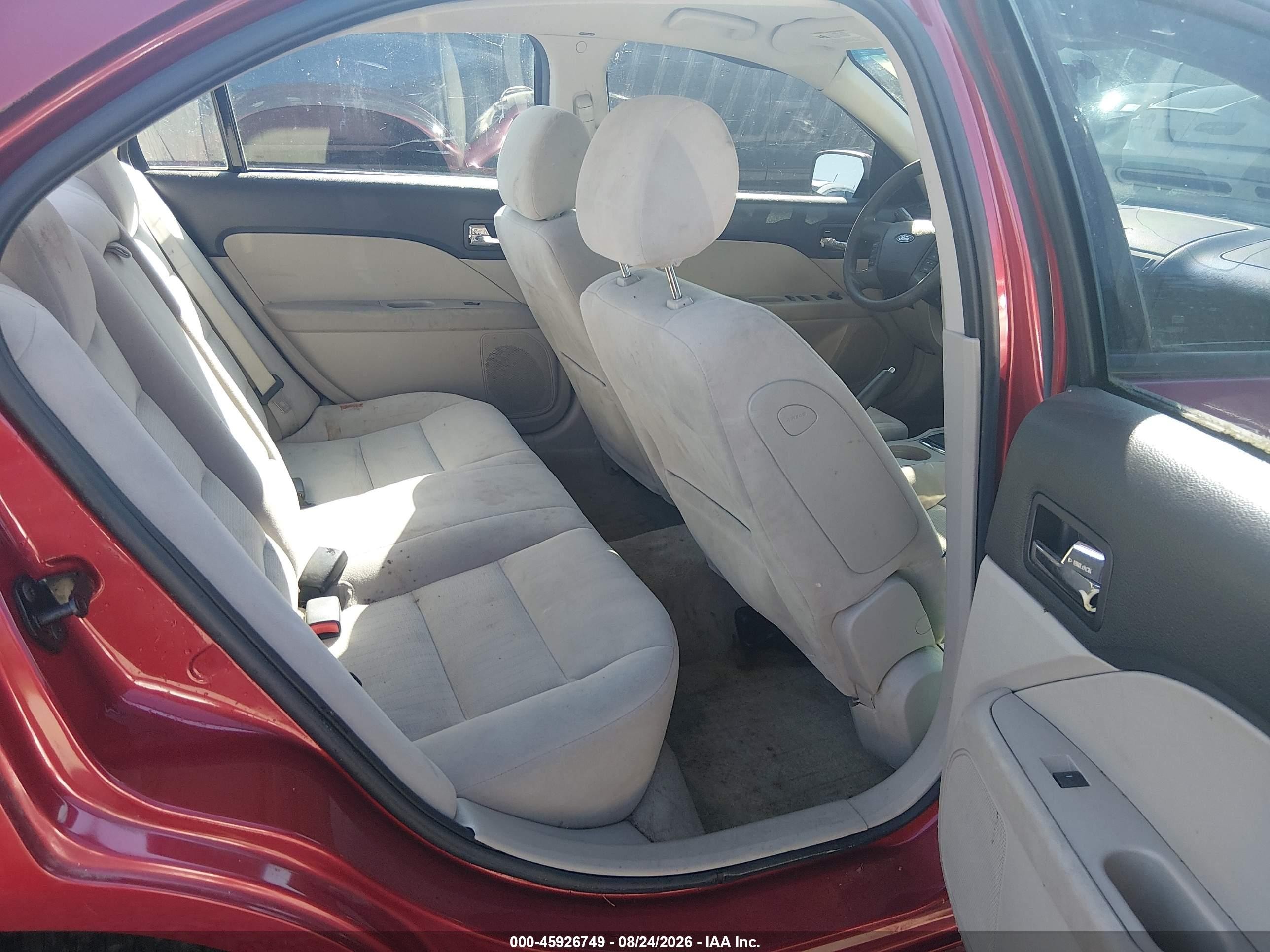 2008 Ford Fusion Se Red vin: 3FAHP01118R137603