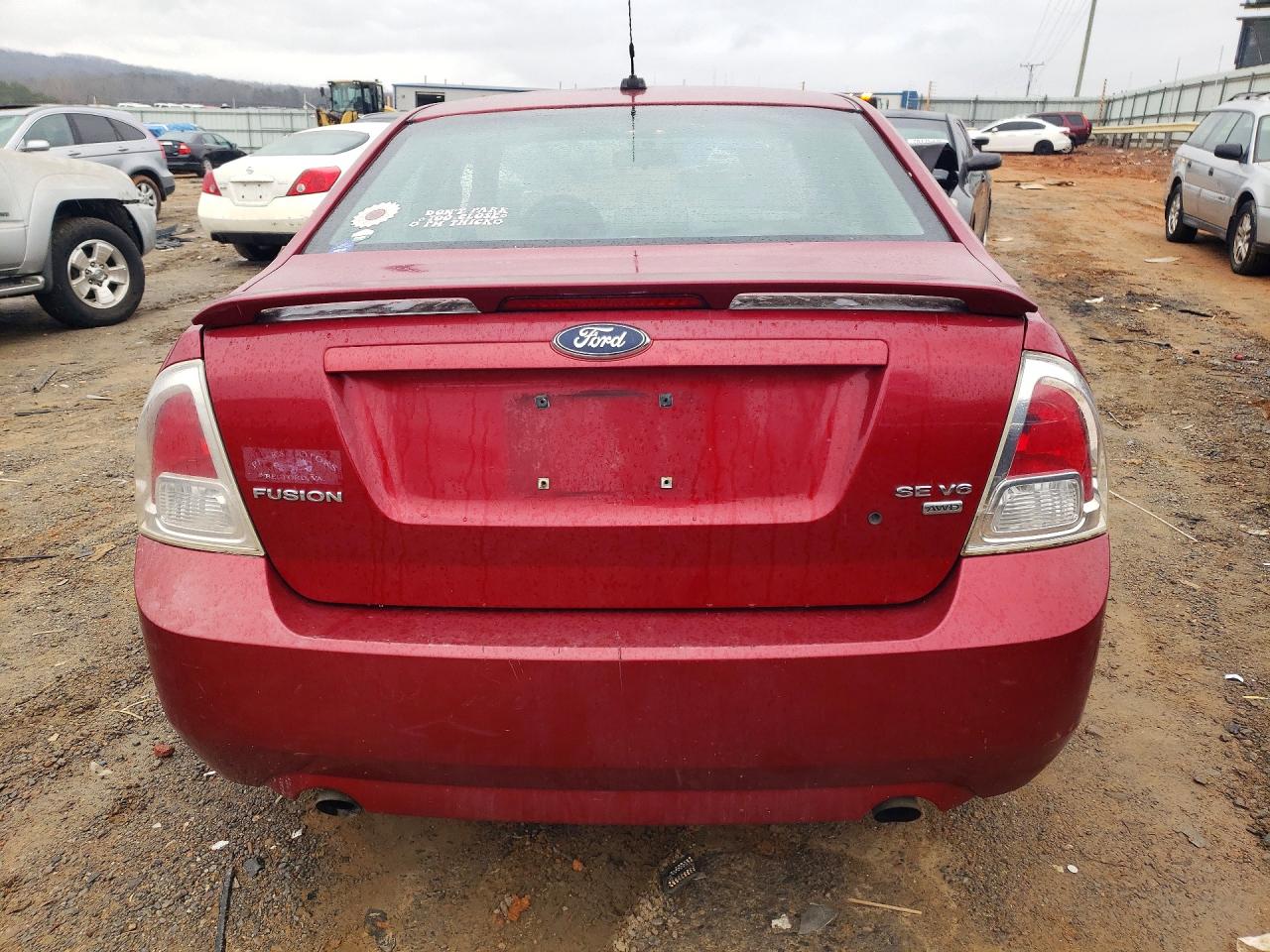 2007 Ford Fusion Se Красный vin: 3FAHP01137R147113