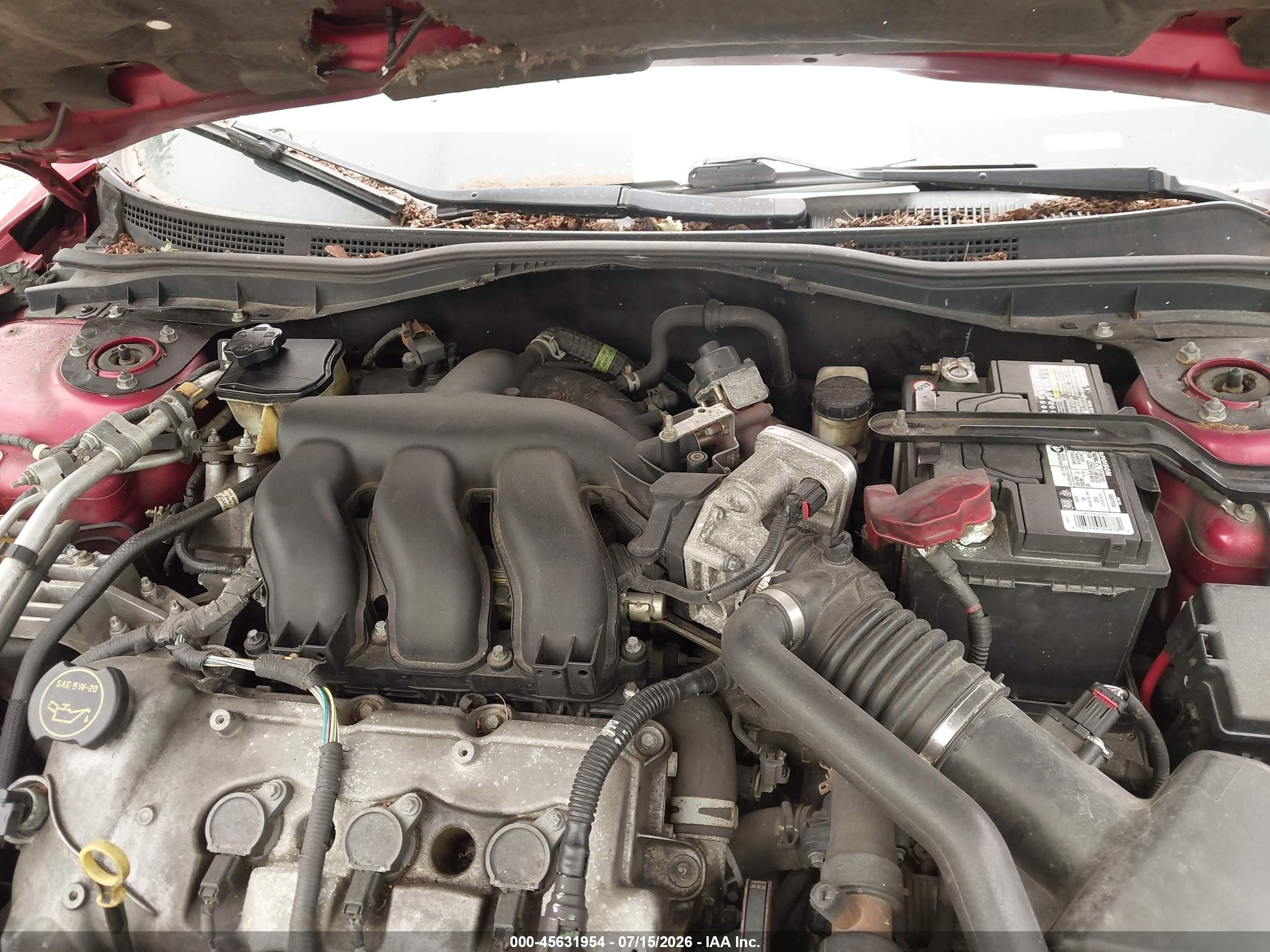 2008 Ford Fusion Sel Red vin: 3FAHP02108R243877