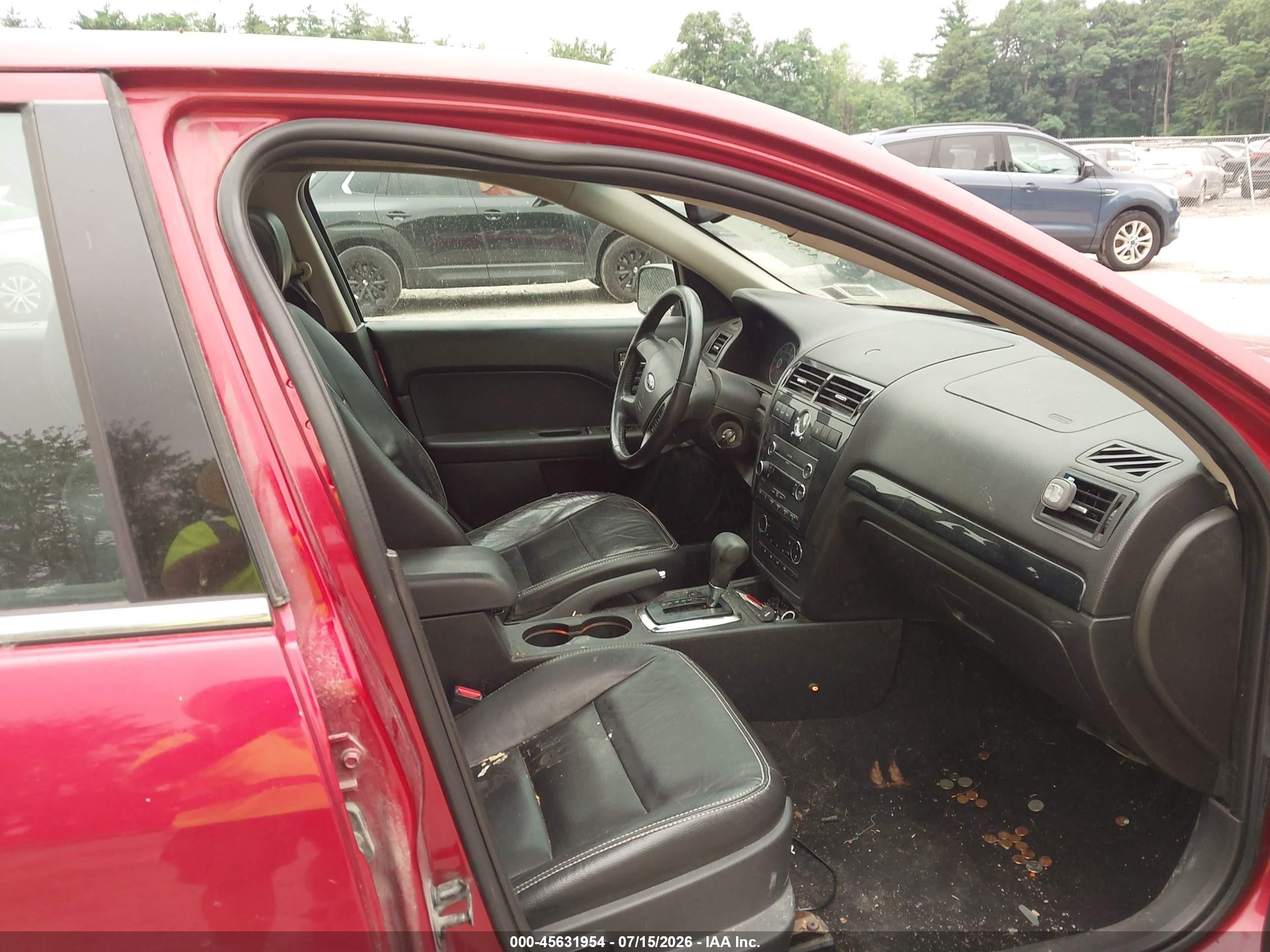 2008 Ford Fusion Sel Red vin: 3FAHP02108R243877