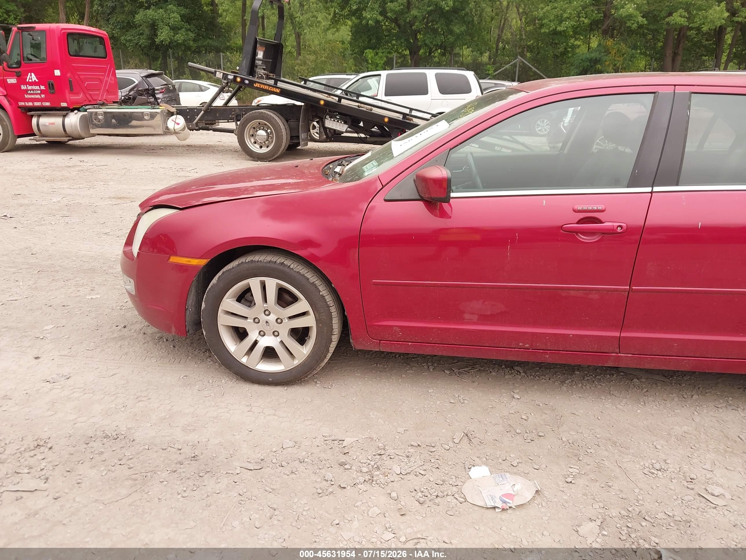 2008 Ford Fusion Sel Red vin: 3FAHP02108R243877