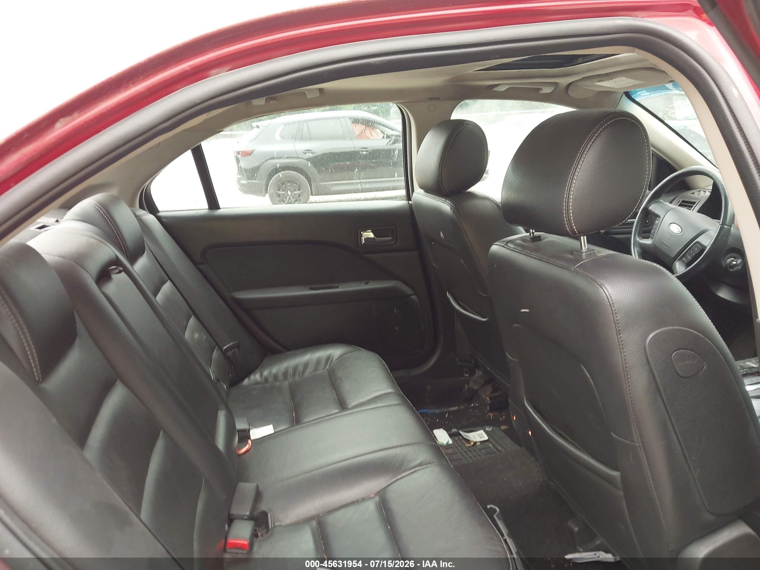 2008 Ford Fusion Sel Red vin: 3FAHP02108R243877