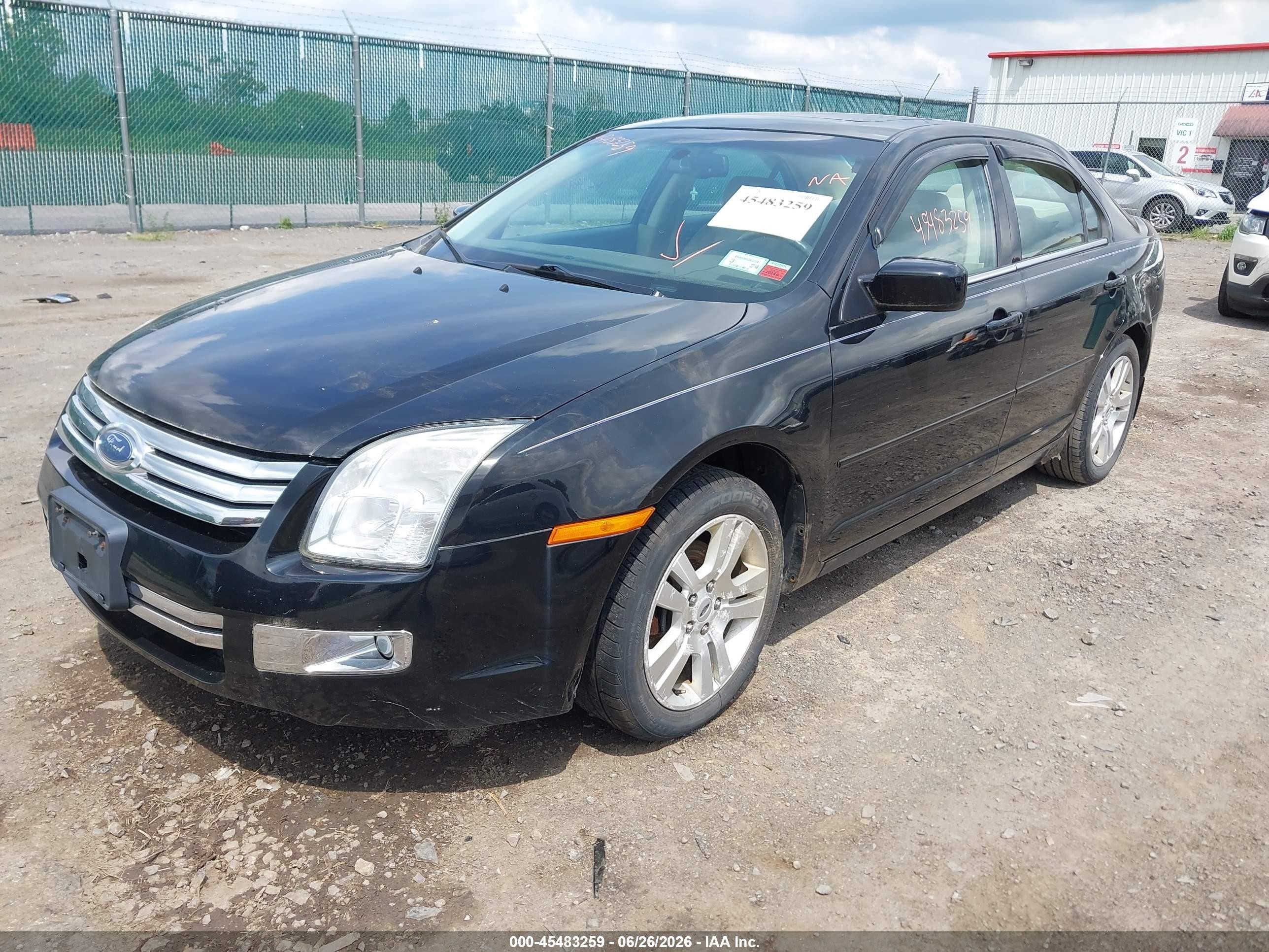 2007 Ford Fusion Sel Black vin: 3FAHP02117R170811